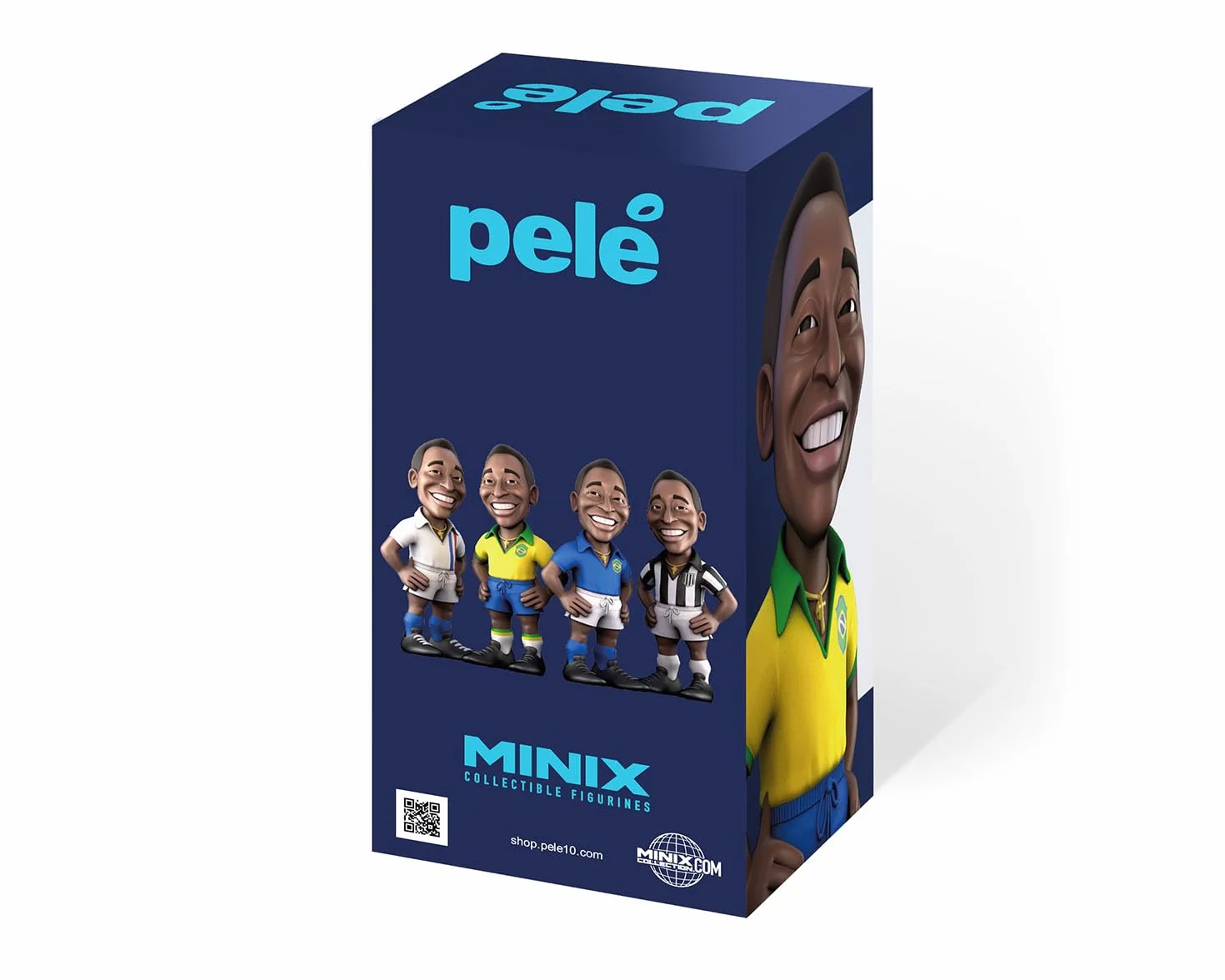 MINIX Pele Brazil 1st Kit 12 centimetri Figura - Figura Pele da collezione Sport Football Icon Range per i fan