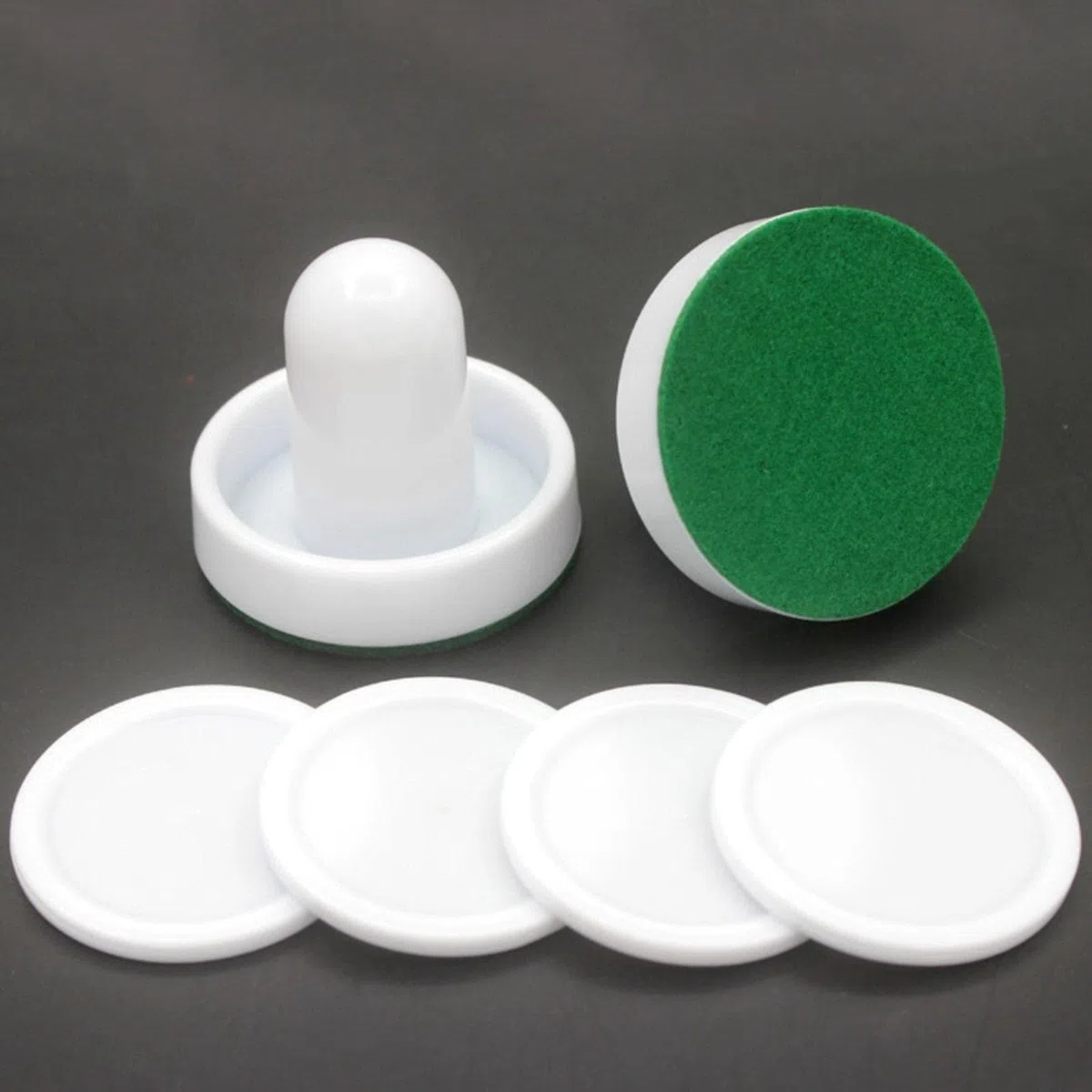 zalati Racchette e Dischi da Air Hockey, Dimensioni Piccole per Bambini, Ottime Maniglie per Porte Spingitori Accessori di Ricambio per Tavoli da Gioco