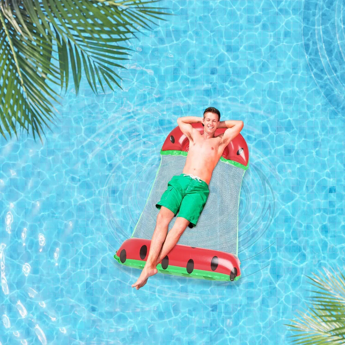 Amaca Piscina Floats Per Adulti, Anguria Materasso Ad Aria Accessori Piscina Materassino Ad Acqua Amaca Multiuso Gonfiabile Piscina Floats PVC Acqua Amaca Salone