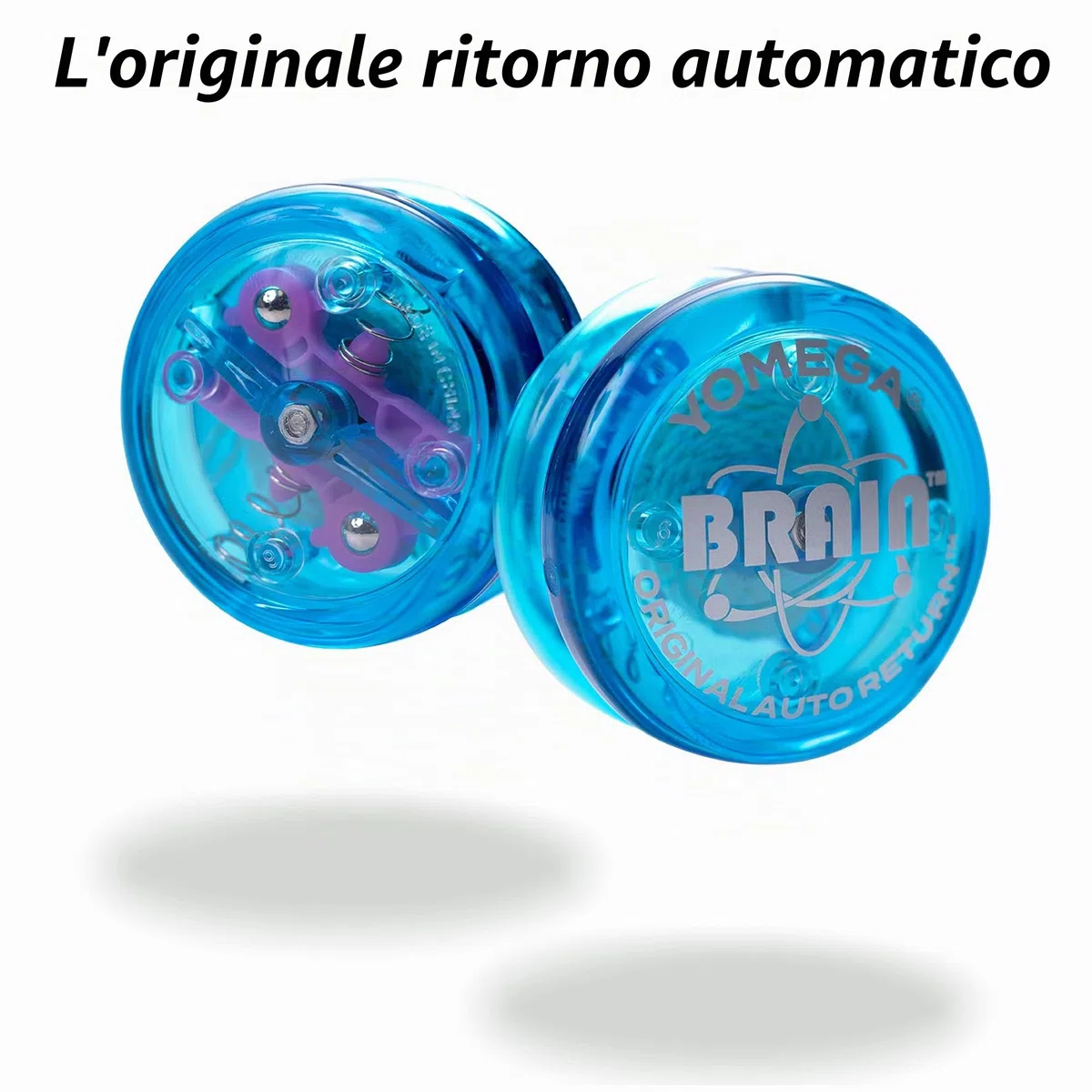 Yomega The Original Brain - Yoyo Professionale per Bambini e Principianti, Risposta reattiva Automatica Yo Yo Migliore per Fare acrobazie Incluso di Ben 2 Corde Extra (blu)