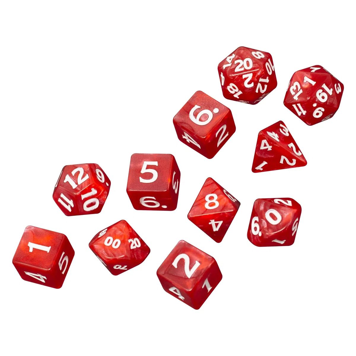 Dungeons & Dragons - Set di dadi ufficiali: Set di dadi per giochi di ruolo in plastica poliedrici
