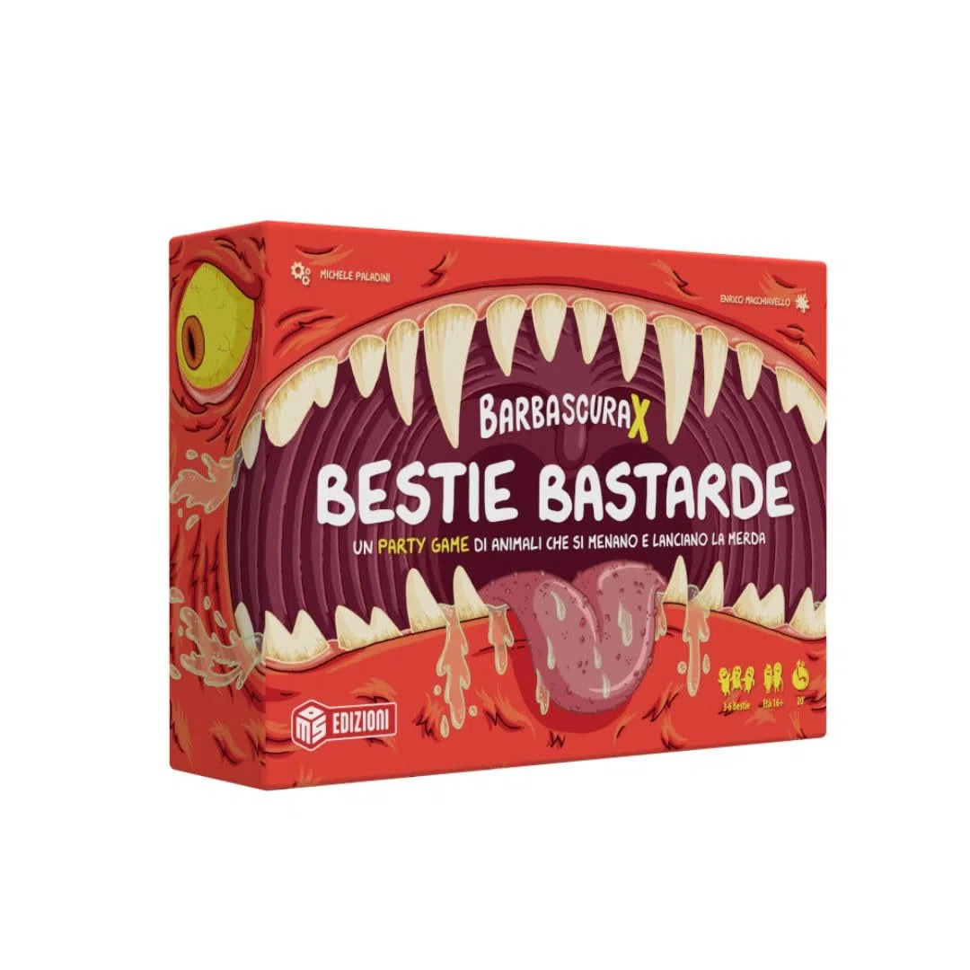 MS Edizioni - Barbascura X - Bestie Bastarde | Gioco di carte party game adulti | 3-6 Giocatori | 16+ Anni