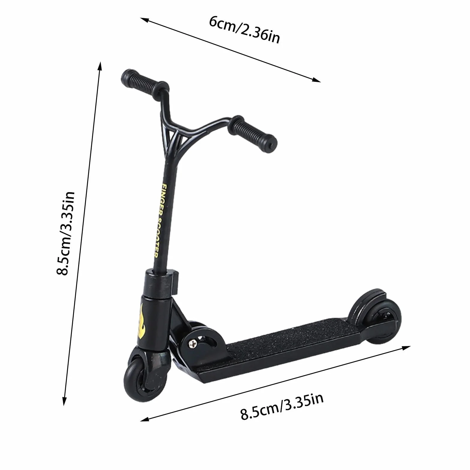 Scooter da dito giocattolo, dito da monopattino piccolo, Skateboard Finger Sport, Piccolo monopattino acrobatico, skateboard pieghevoli e divertenti Finger Sport per l'allenamento con le dita
