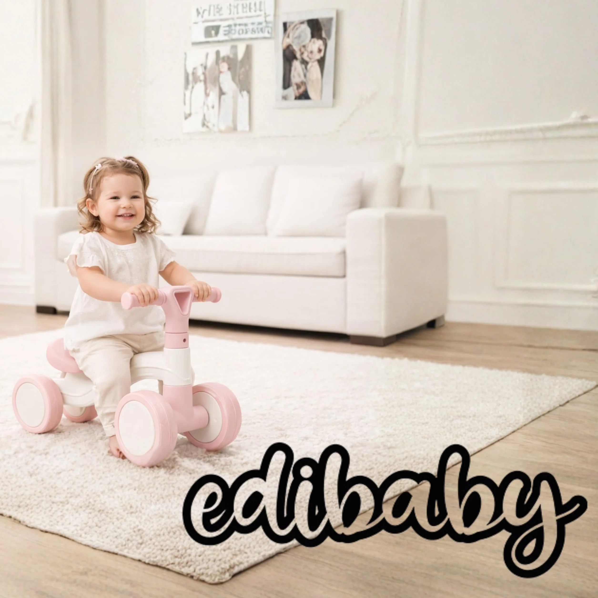 Edibaby, Bicicletta Bambini, Bici Senza Pedali 1–2 Anni, Balance Bike, Triciclo Leggero 12–24 Mesi, Giocattolo Educativo, Idea Regalo