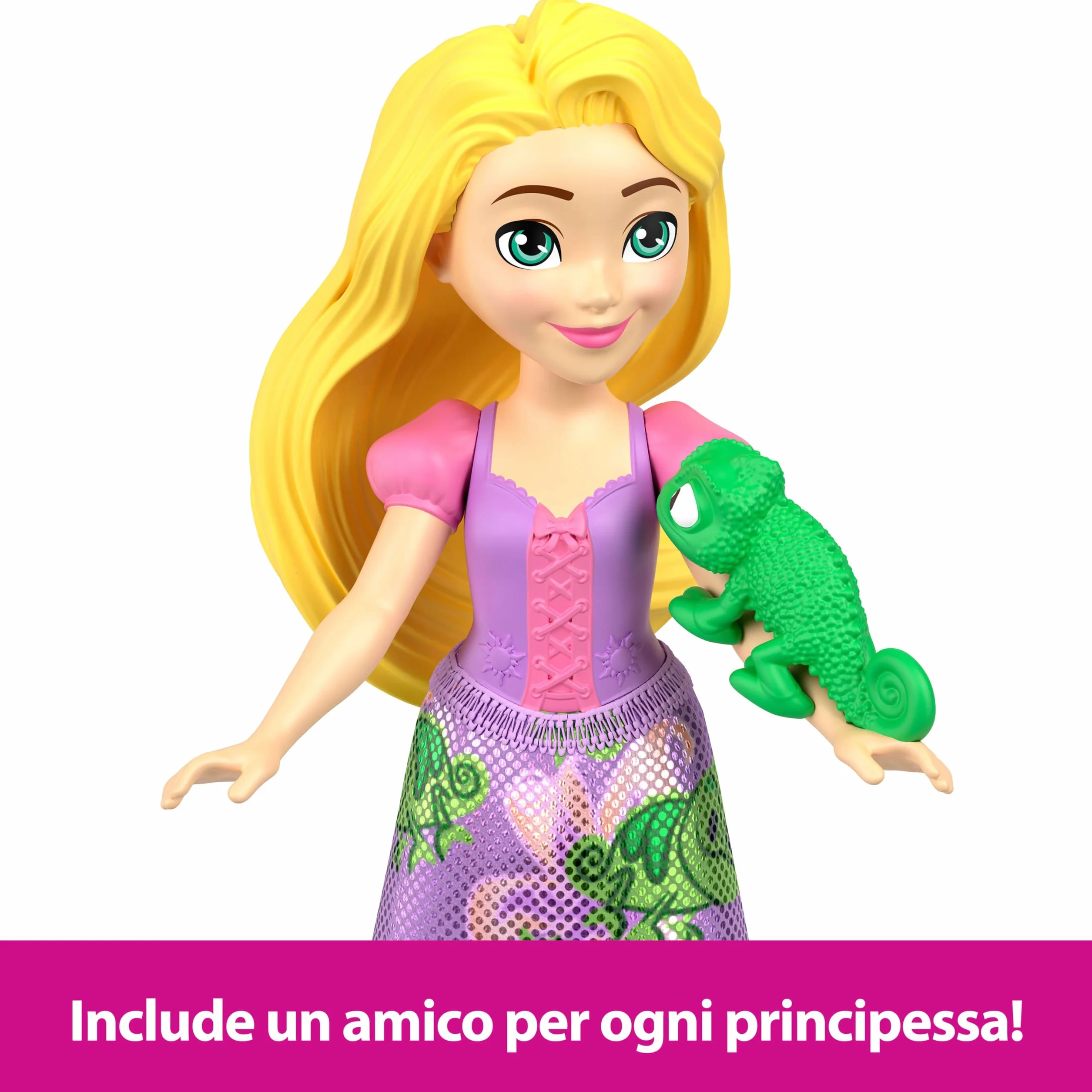 Mattel Disney Princess - Principessa e Amico Multipack, set con 5 mini bambole snodate e 5 personaggi amici abbinati, ispirati ai film Disney, giocattolo per bambini, 3+ anni, JBL33