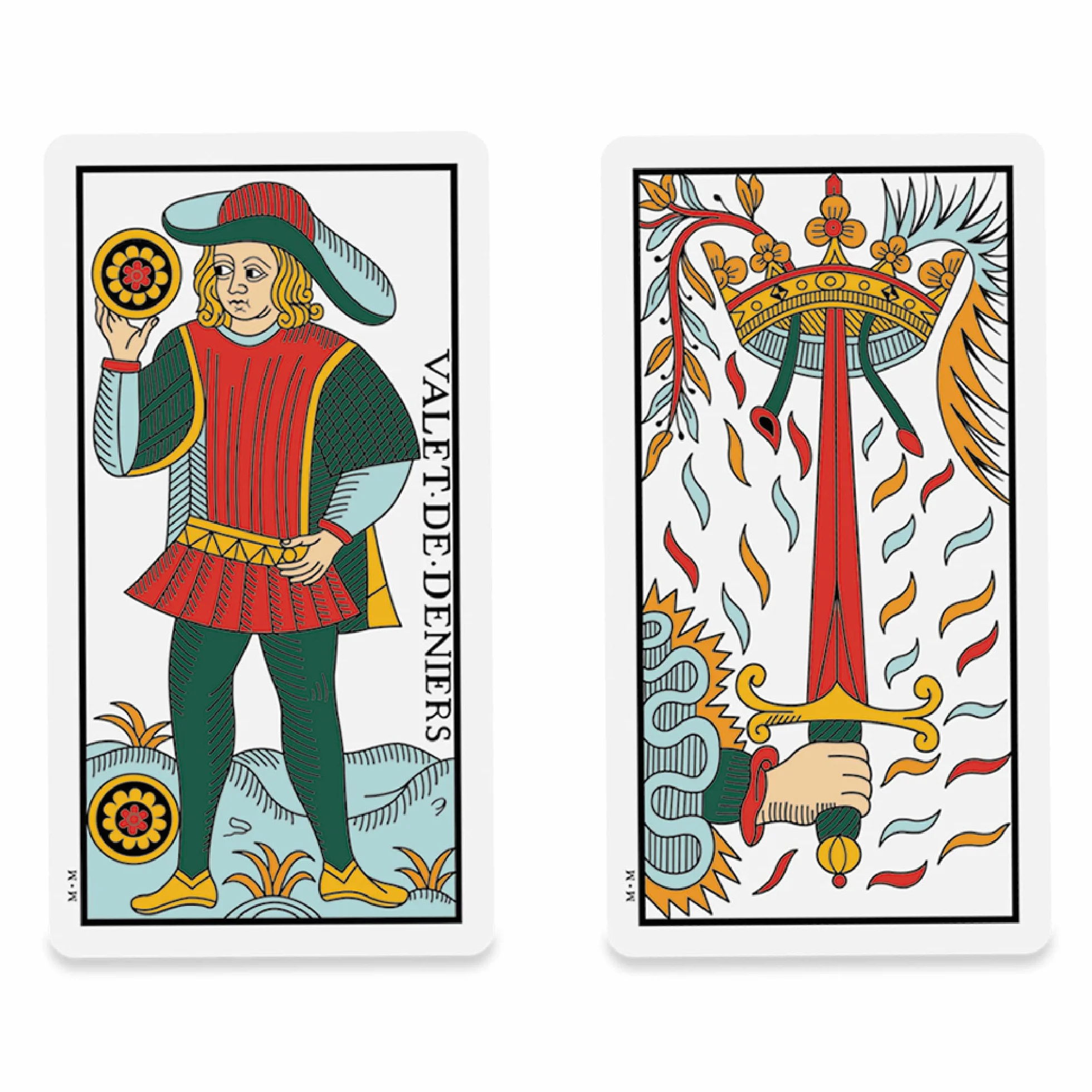 Dal Negro - Tarot De Marseille di Carlo Bozzelli, Carte Tarocchi Tradizionale, con Libretto in Italiano
