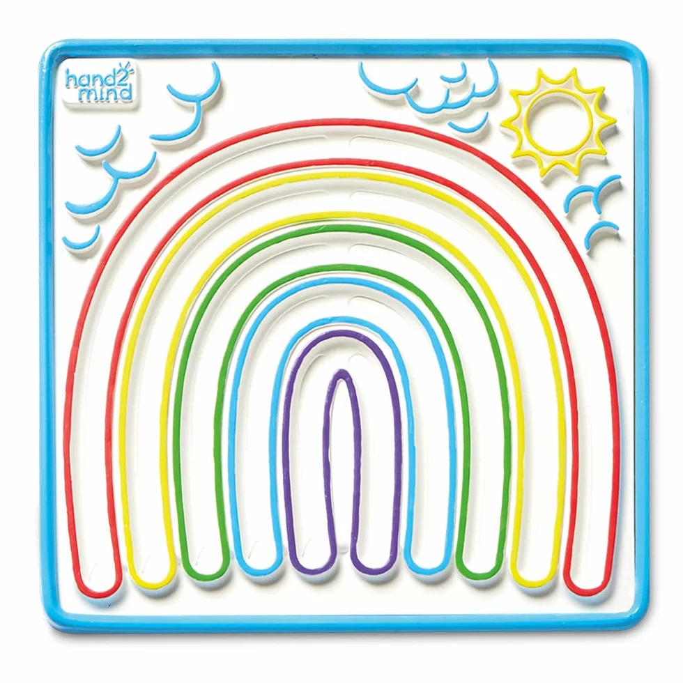 Learning Resources Set da 3 Labirinti della consapevolezza , Tavolette per la respirazione double-face da seguire con le dita, Mindfulness per bambini, Giocattolo di apprendimento socio-emotivo