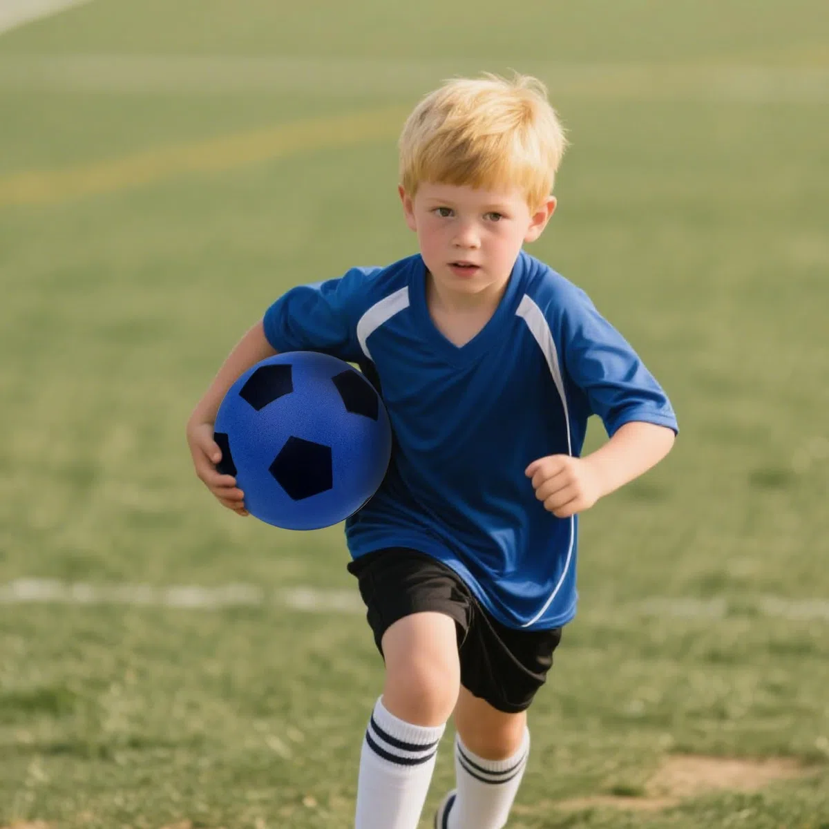 Pallone Calcio, 1 Palla Morbida, 21cm Pallone di Spugna, Water Resistant, Durabilità, Palla Calcio da Spiaggia Impermeabile per Interni ed Esterni per Casa, Giardino, Acqua e Spiaggia