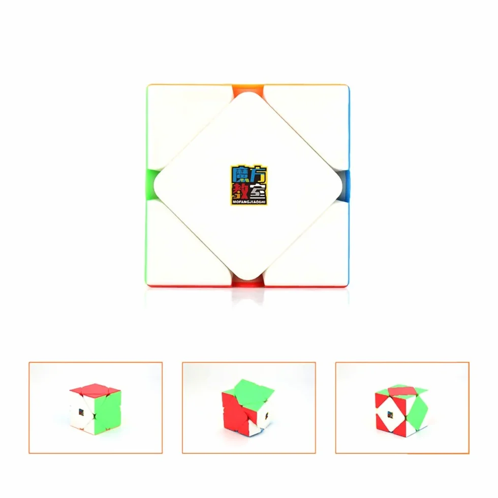 Oostifun MoYu MOFANGJIAOSHI CUBING CLASSROOM MFJS Meilong Skewb Cubing Classroom Twisty Puzzle Cubo Rompicapo Puzzle con un cubo Treppiede (Senza Adesivo)