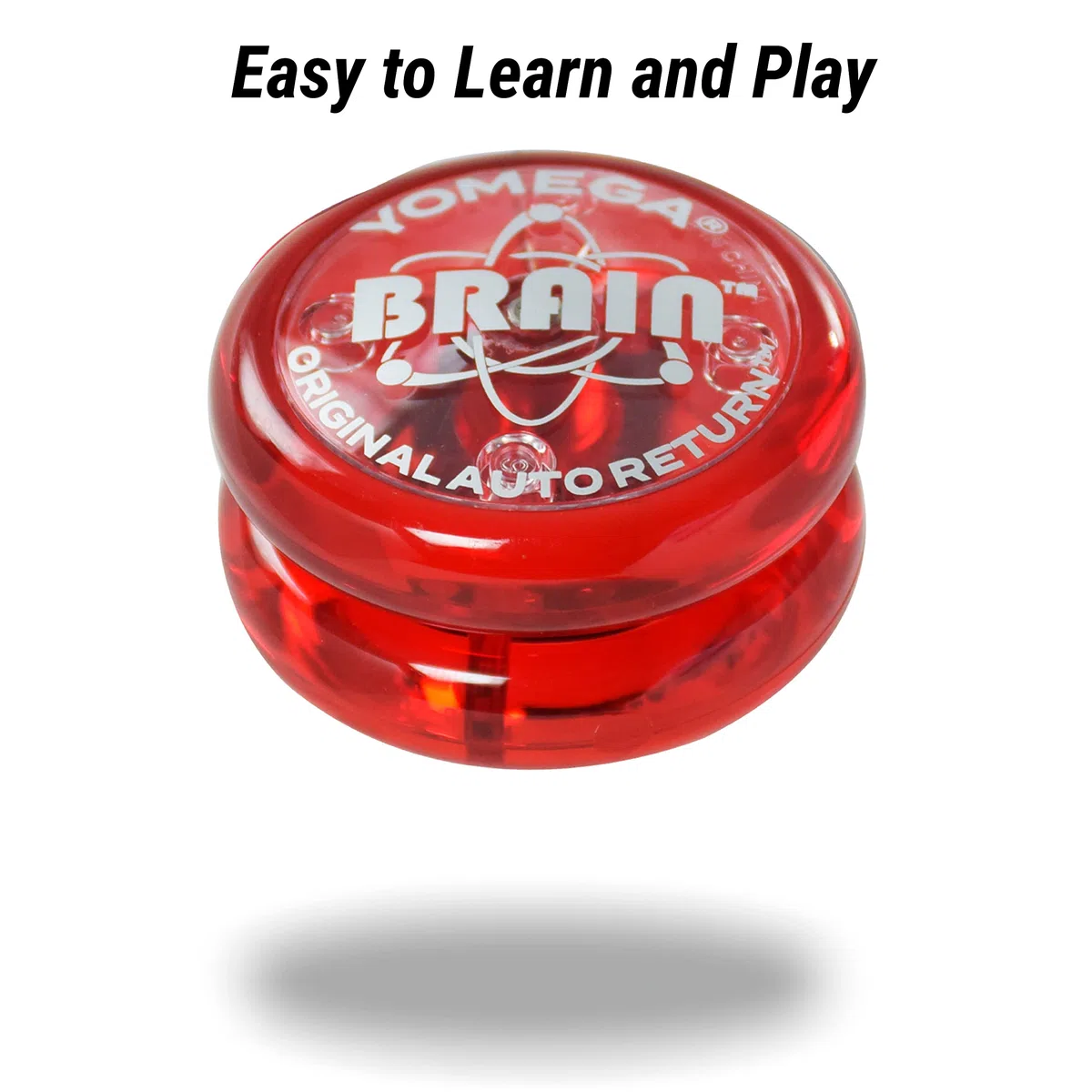 Yomega The Original Brain - Yoyo Professionale per Bambini e Principianti, Risposta reattiva Automatica Yo Yo Migliore per Fare acrobazie Incluso di Ben 2 Corde Extra (Rossa)