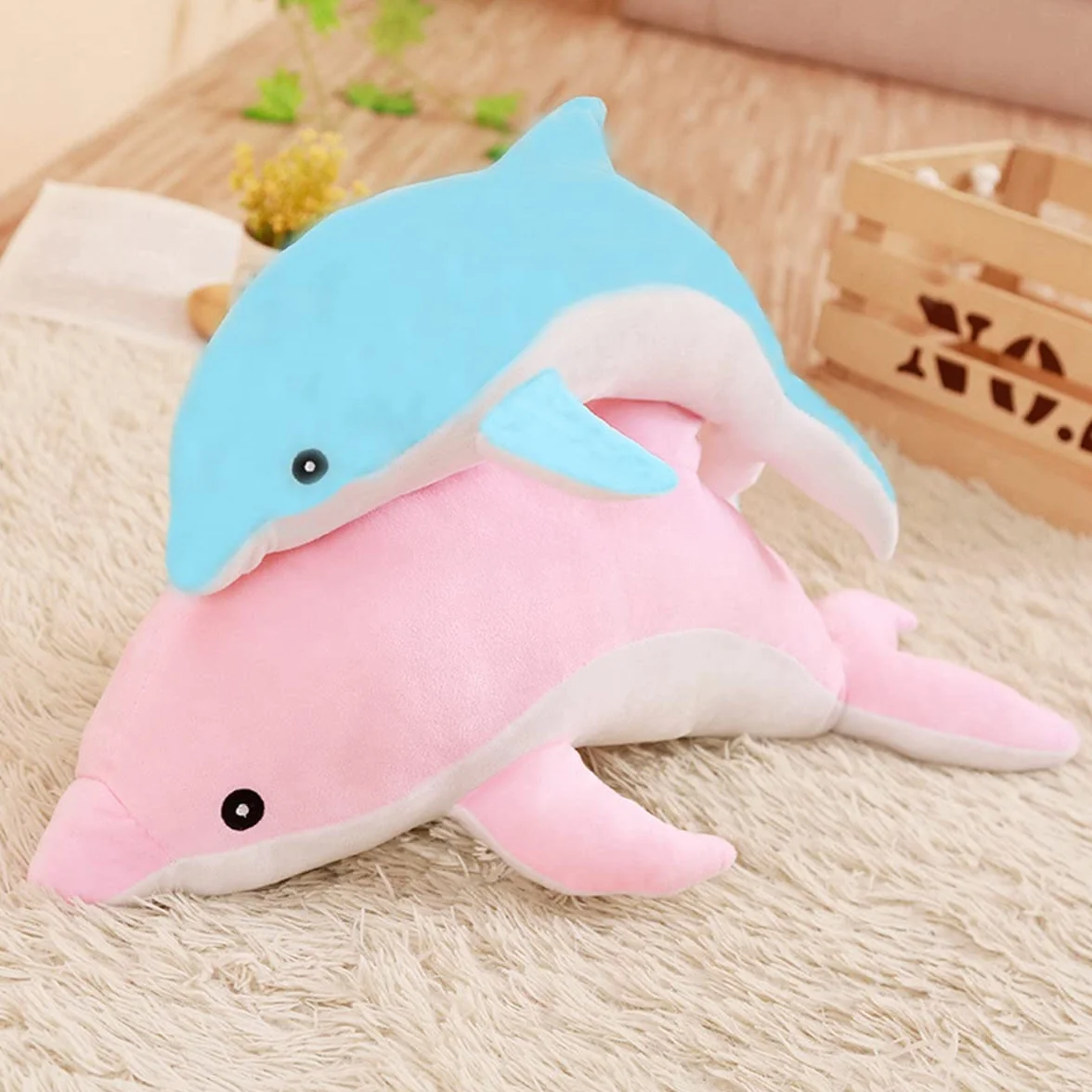 Kekeso Giocattoli Di Peluche Delfino Giocattoli Morbidi Di Peluche Che Abbracciano Il Cuscino Bambole Delfino Per Le Ragazze Dei Bambini Che Dormono Cuscino Regalo (70cm/27.55in, Rosa)