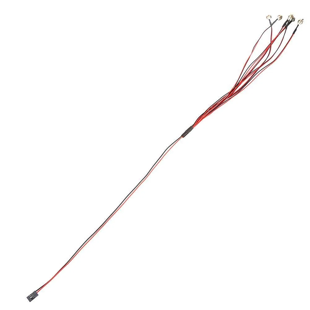Set di Luci per Auto RC, 6 LED Fanali Posteriori 3-7V Diametro 5mm 3mm per Modelli Camion 1/10 Scala for Appassionati RC e Scenari Off-Road Notturni