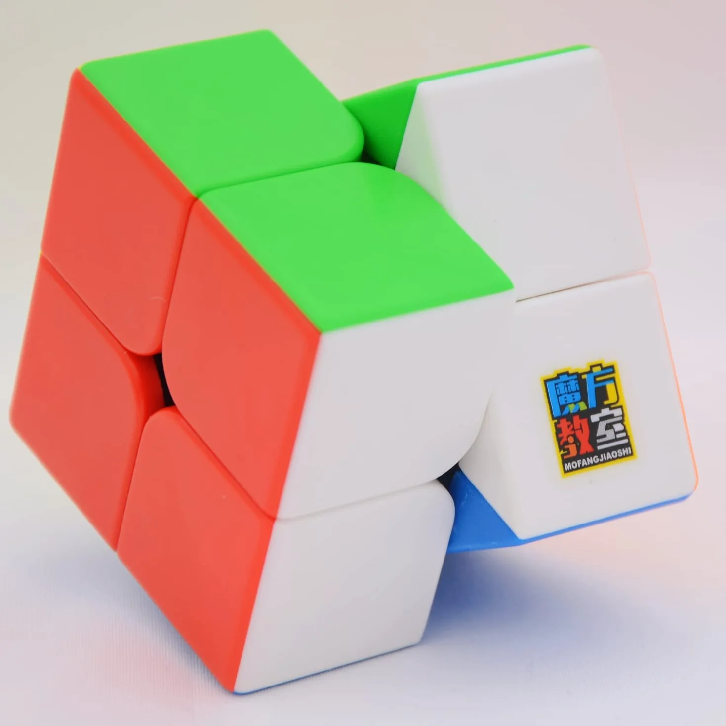 Bukefuno Moyu Meilong 2 x 2 m Cubo magico magnetico senza adesivi MoFang JiaoShi Meilong 2 x 2 m cubo magico puzzle