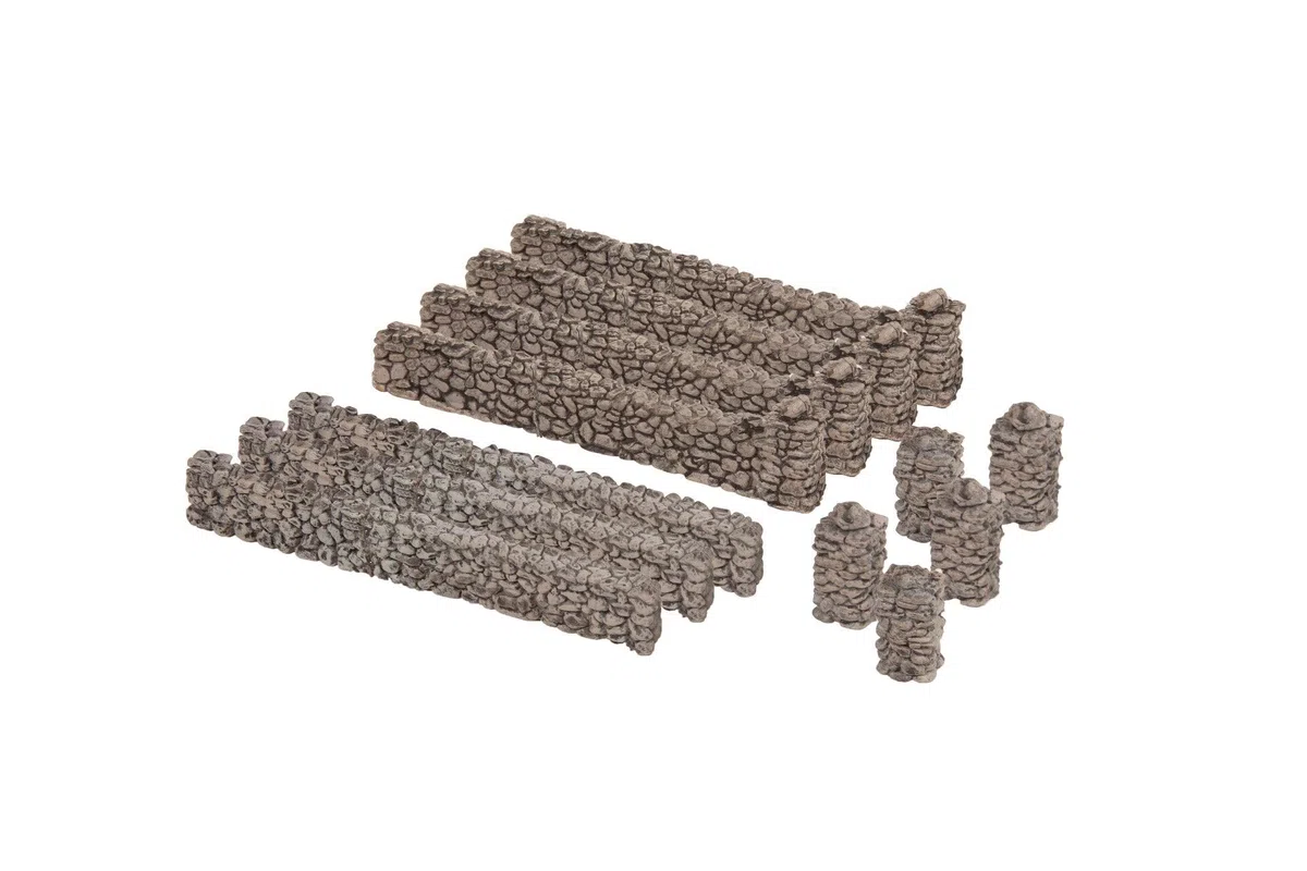 Noch N Muro di Pietra da Campo, modellismo in plastica, 12 Pezzi per Traccia N Trame, Artigianato Creativo