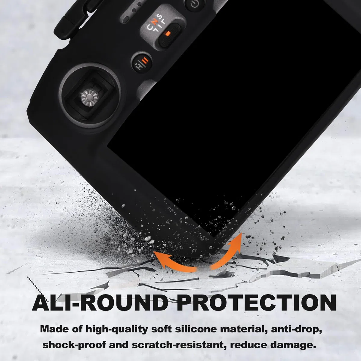 RC - Custodia protettiva in silicone + pellicola HD per DJI Flip/Mini 4 Pro/Air 3/Neo RC 2 pellicola per controller telecomando accessorio