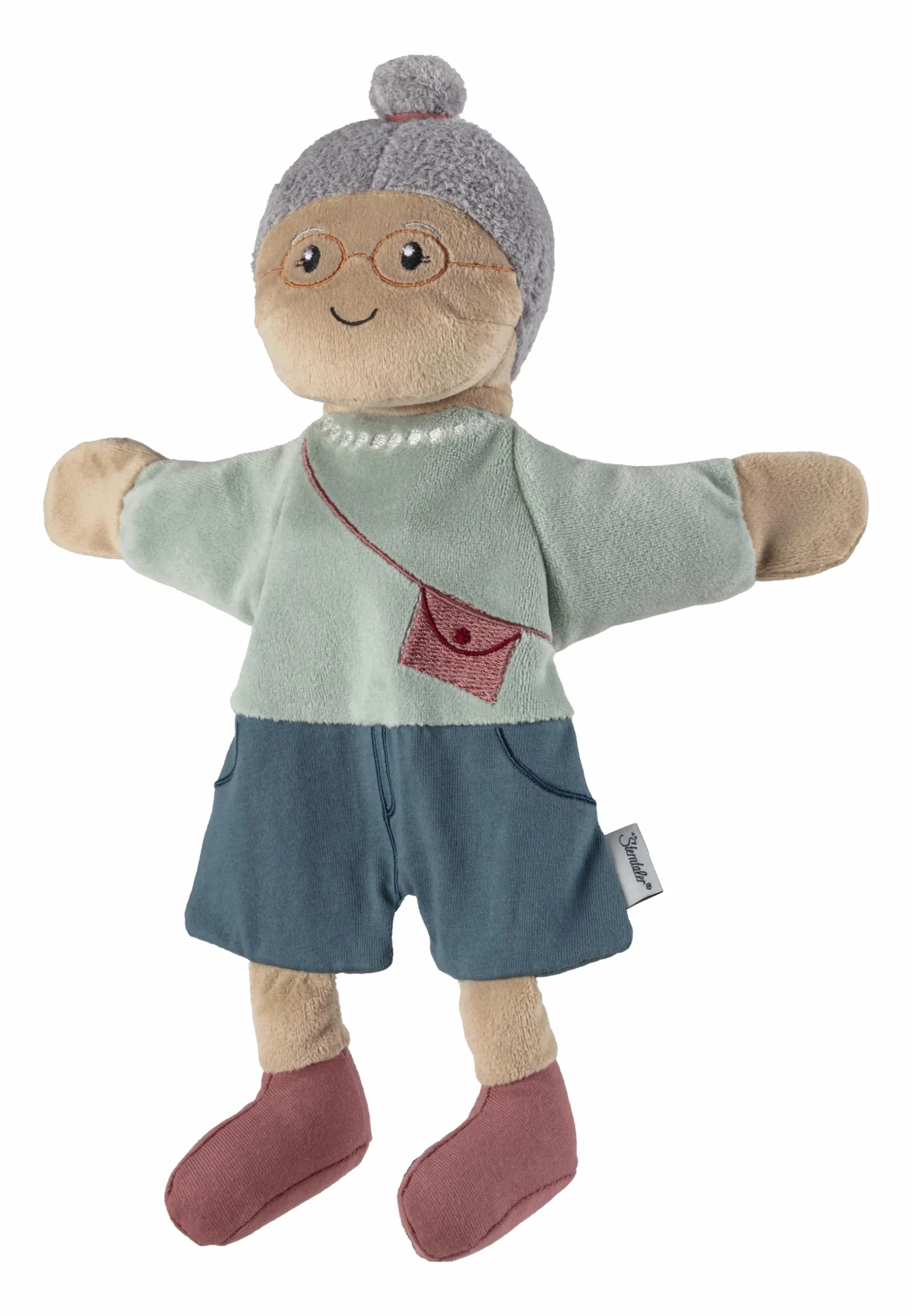 Sterntaler Marionetta a mano nonna – giocattolo morbido per bambini per teatro delle marionette, raccontare, coccole e promozione della voce, perfetto compagno di gioco e idea regalo, multicolore