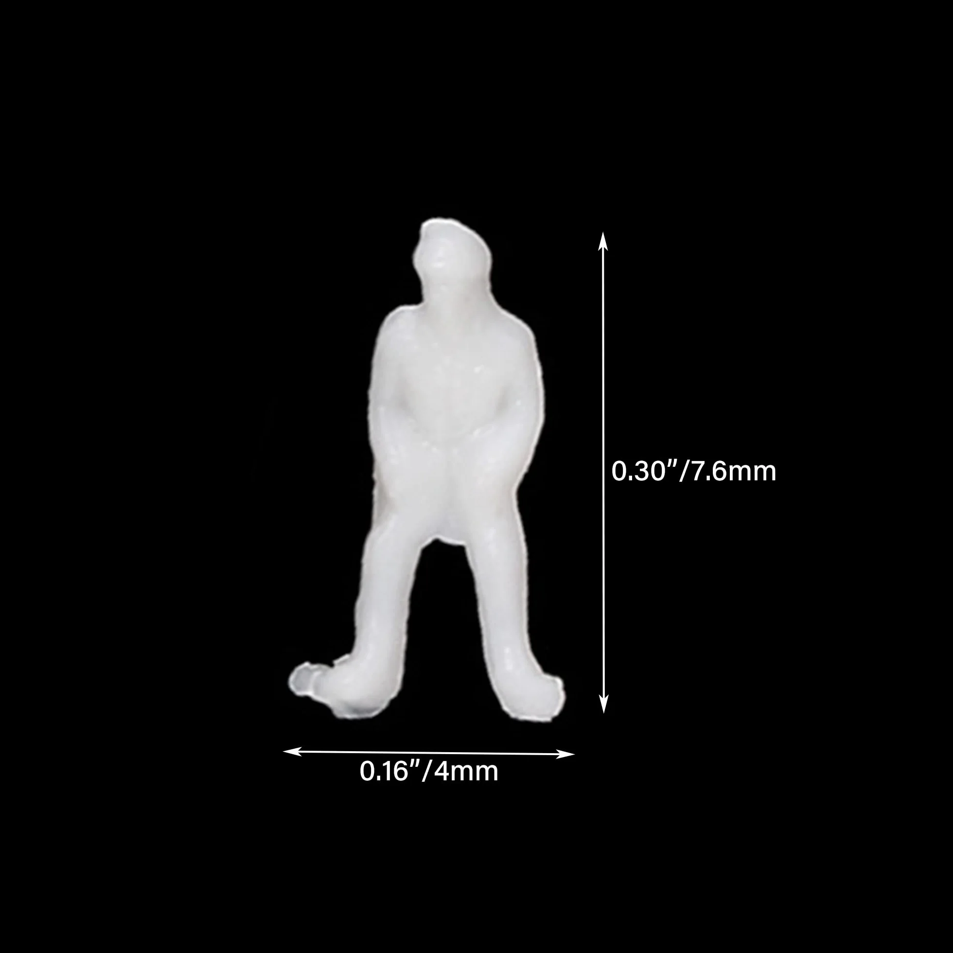 Bianco Modello Treno Persone Figura Passeggeri Scala 1:200 da 100