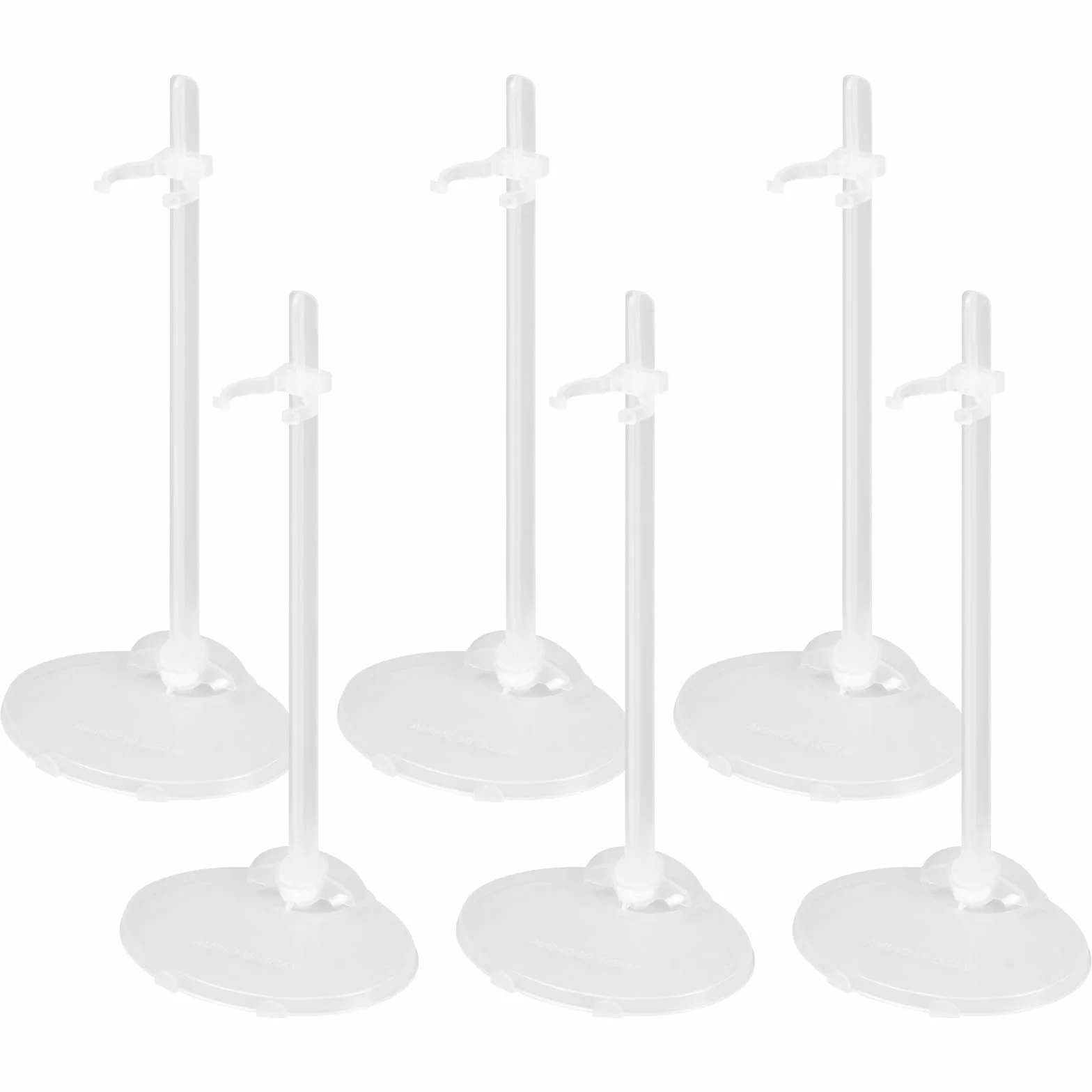 6 Pezzi Supporto per Bambole, Supporto per Bambolei Trasparente per Finestra Doll Display Decorazione Collezione, Modello Bambola Display Stand per Bambole da 9-11 pollici
