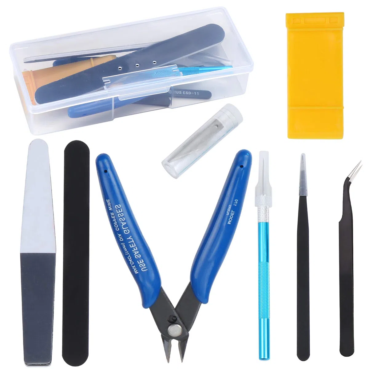 HSEAMALL 9PCS Gundam Model Tools Kit Hobby Building Craft Set per la riparazione e il fissaggio di modelli di base