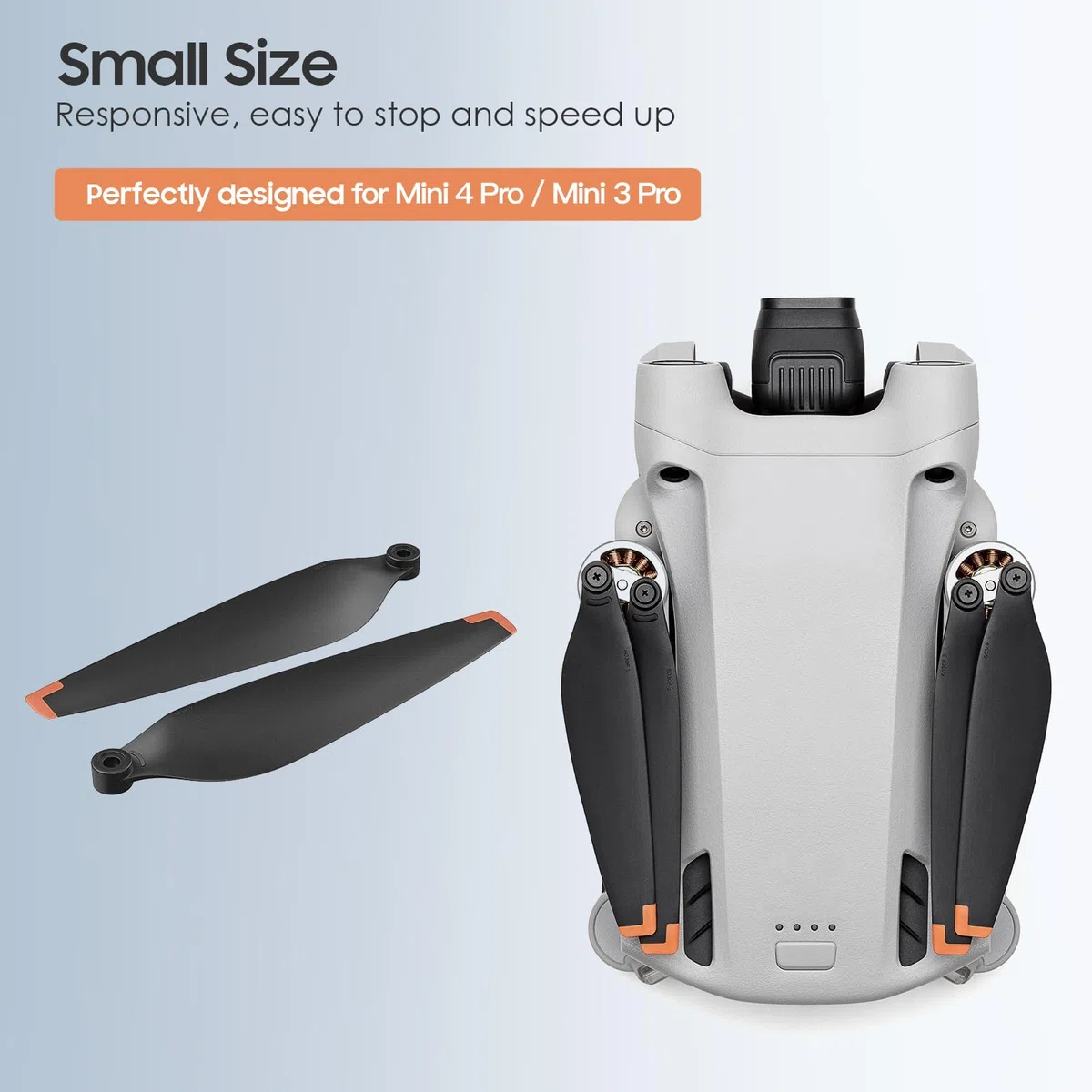 TiMOVO Set di 24 Eliche Compatibili con DJI Mini 4 PRO/Mini 3 PRO, Leggere a Basso Rumore per Drone Mini 3 PRO Accessori di Ricambio, Rilascio Rapido Eliche per Volo Silenzioso, Nero