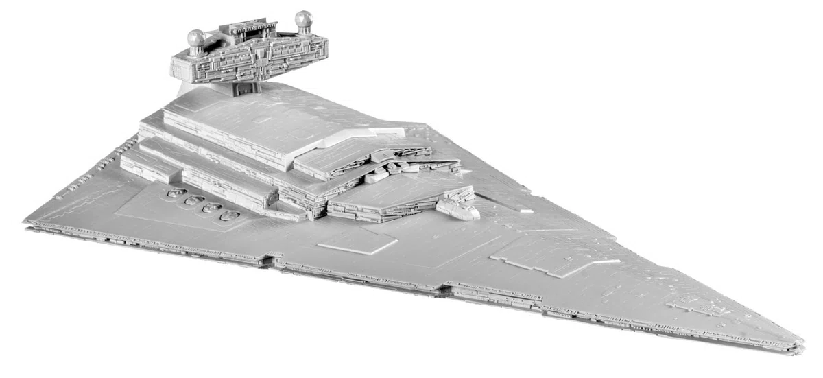 Revell Star Wars SnapTite Build and Play Imperial Star Destroyer Model Building Kit (16"x9"x4")