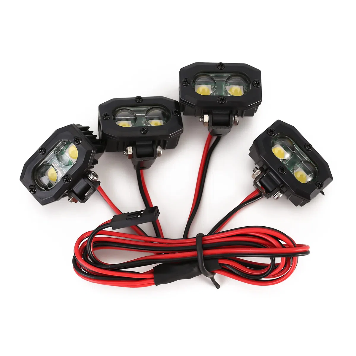 INJORA RC Auto Luci LED Luminose Faretto del Faro per 1/10 RC Crawler Axial SCX10 90046 Wraith Capra Redcat Gen8 VS4-10,25 * 15mm