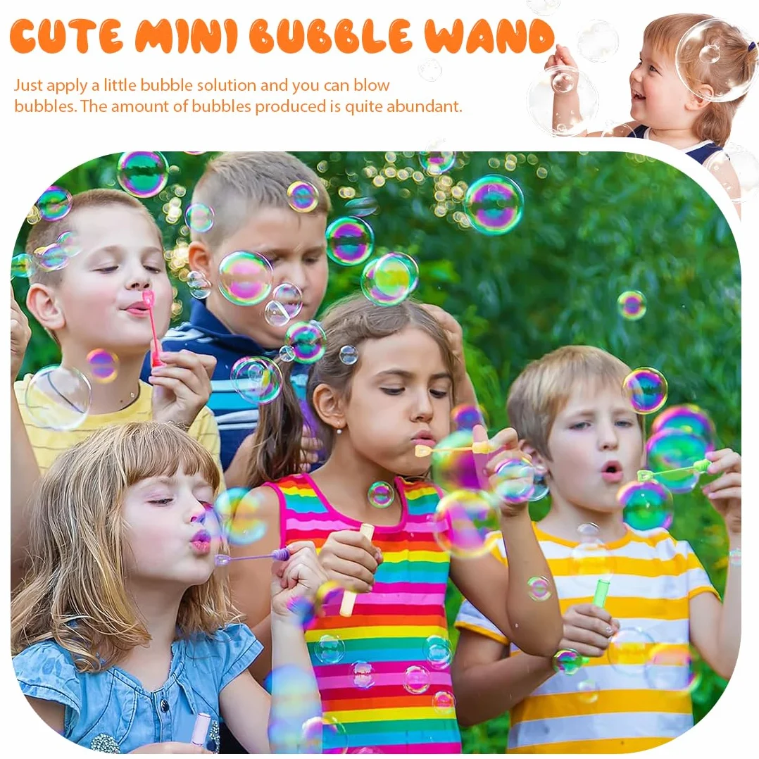 24 Bacchette Per BolleBolla a Forma Di Animali Marini, Regalini Fine Festa Compleanno Bambini, Bolle di Sapone Matrimonio, Nessun Liquido (6 Colori)