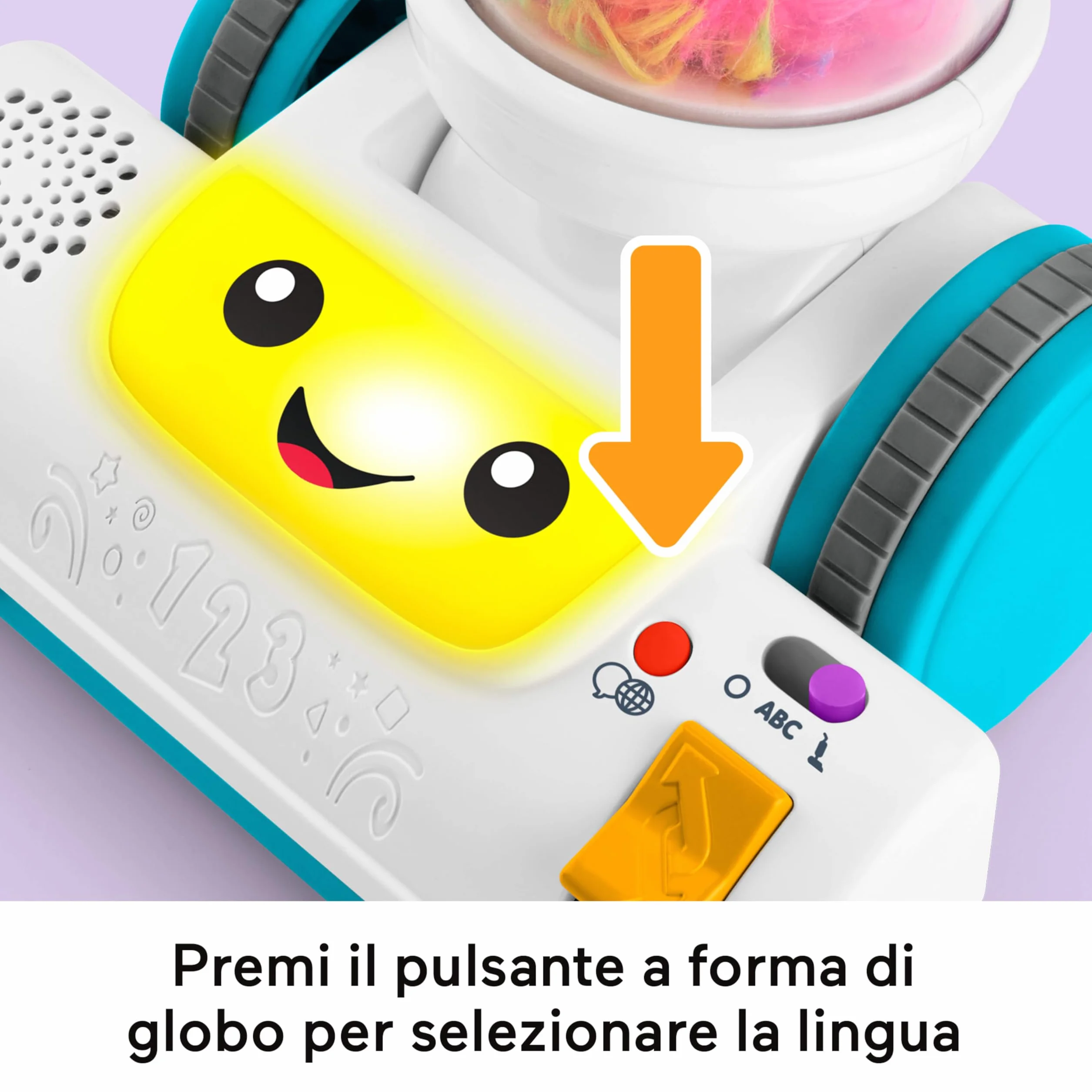 Fisher-Price Aspirapolvere e Spolverino 2 in 1 Set Giocattolo con 45 Canzoni Luci Suoni Italiano 2+ Anni JMM34