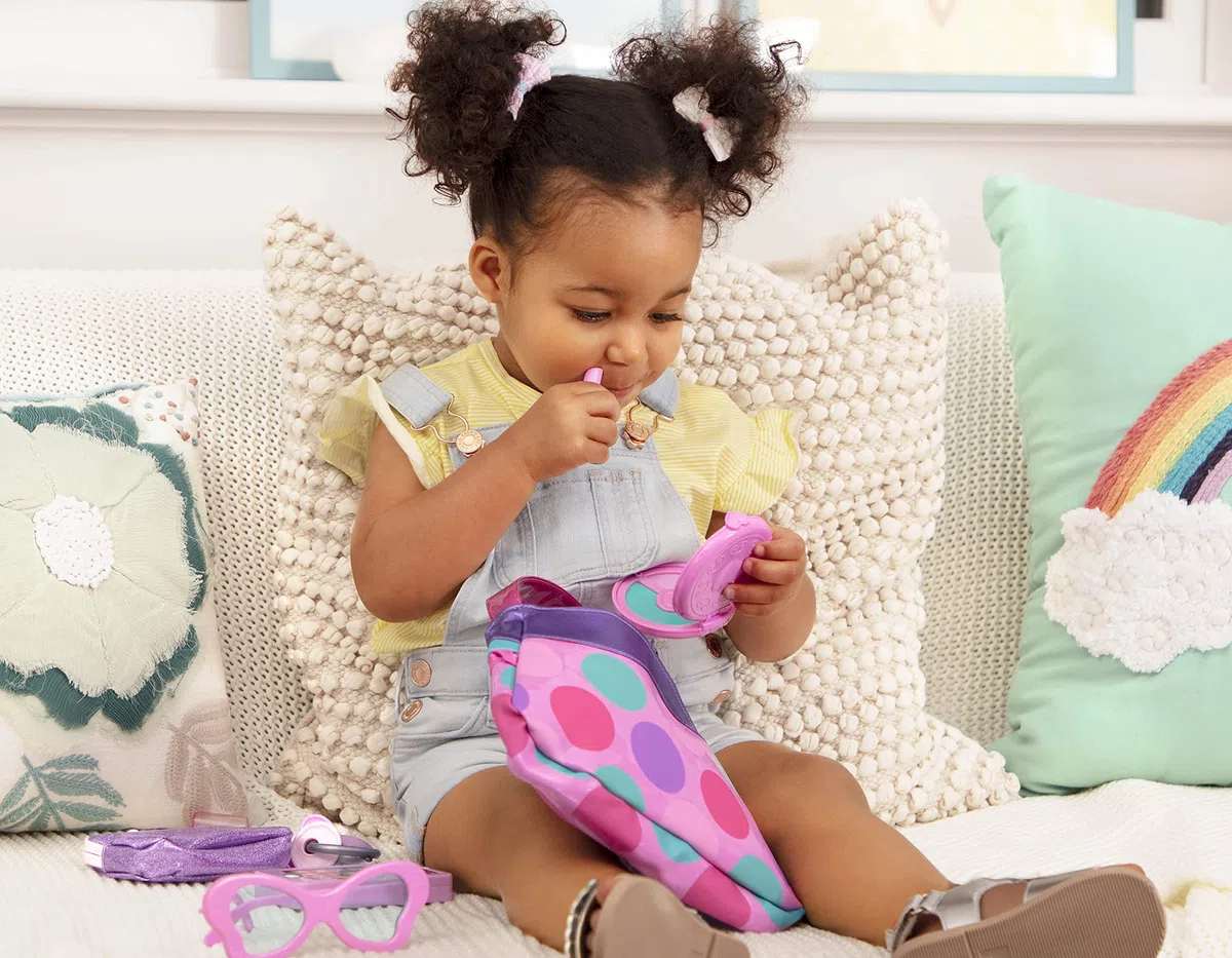 Battat - Set di borse da principessa - Set di trucco e bellezza per bambini - Vestire gli accessori di moda - Gioco di finzione - Giocattolo per bambini - 3 anni +