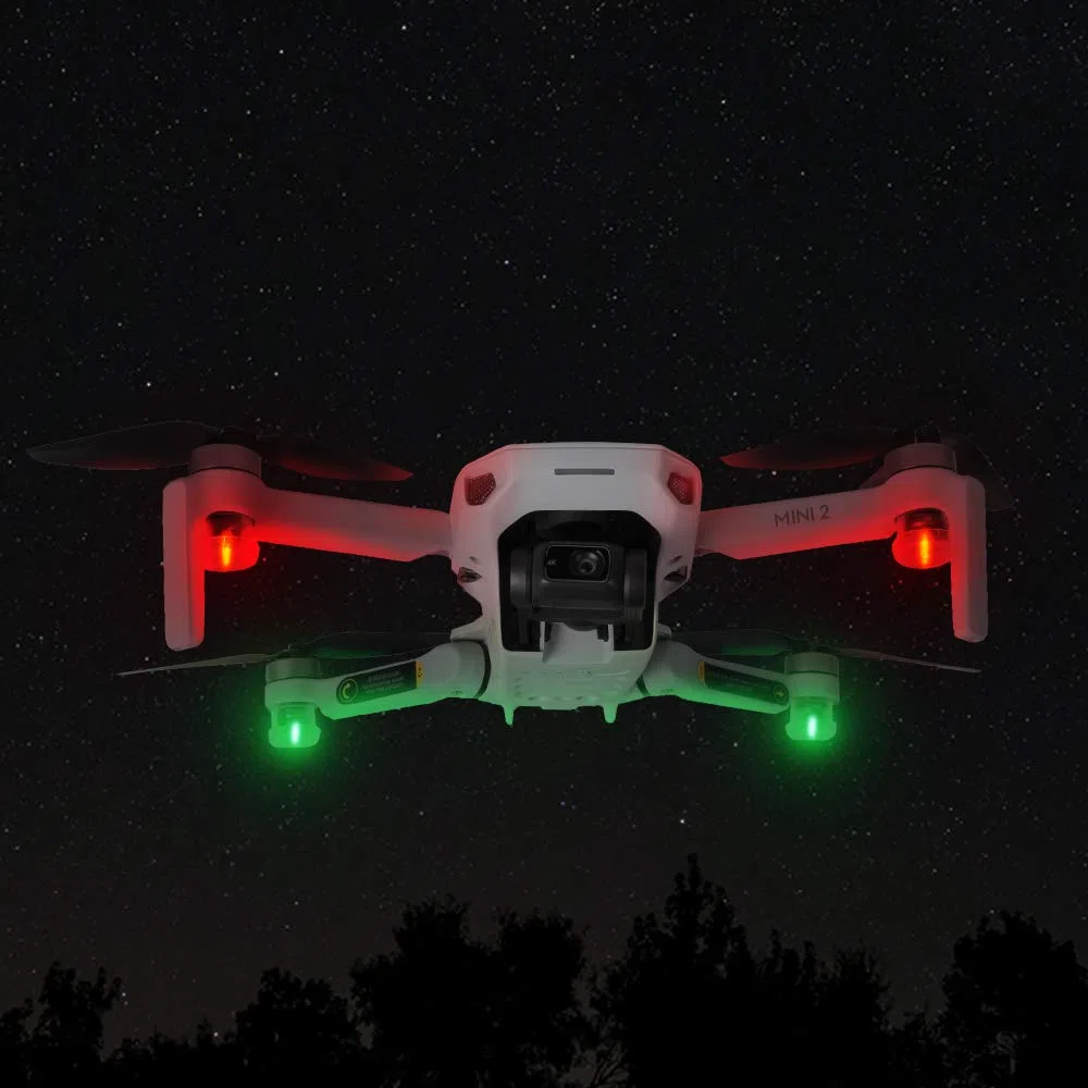 Luce stroboscopica per drone DJI Mini 3 Pro, Mavic 3, Air 2, Mini SE, Zoom e Phantom, rosso o verde, alta luminosità, 3 modalità lampeggianti, 120 min, 30 min