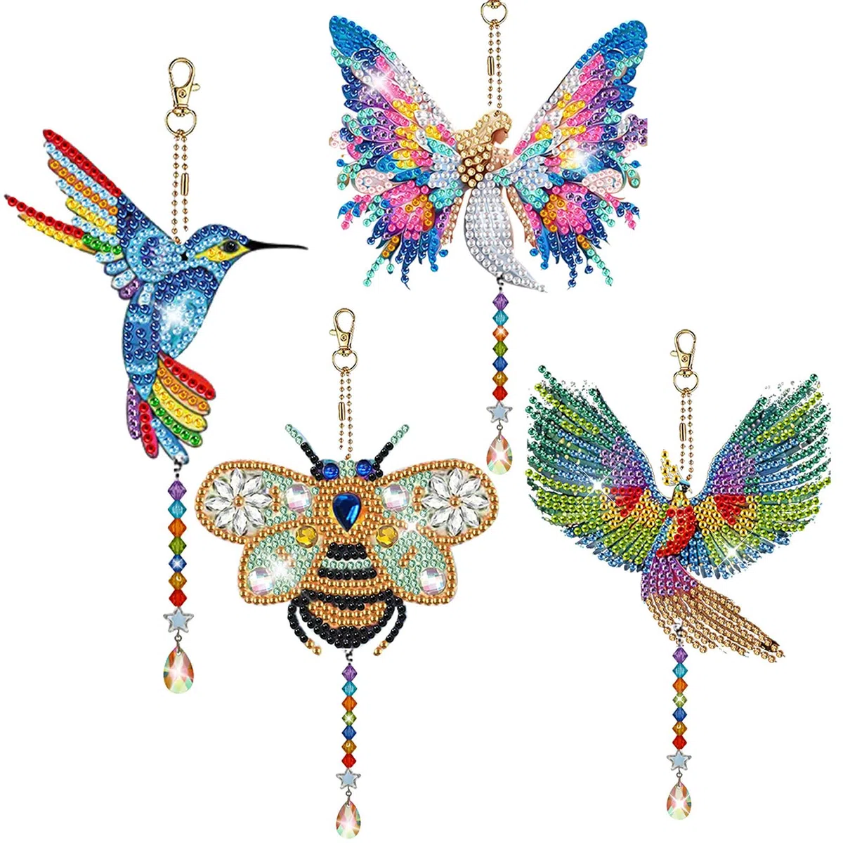 Gutluz Set creativo per ragazze dai 8 anni - Diamond Painting per bambini dai 8 anni, catturasole con cristalli, set creativo - Regali per ragazze 7 8 9 10 11 12 anni