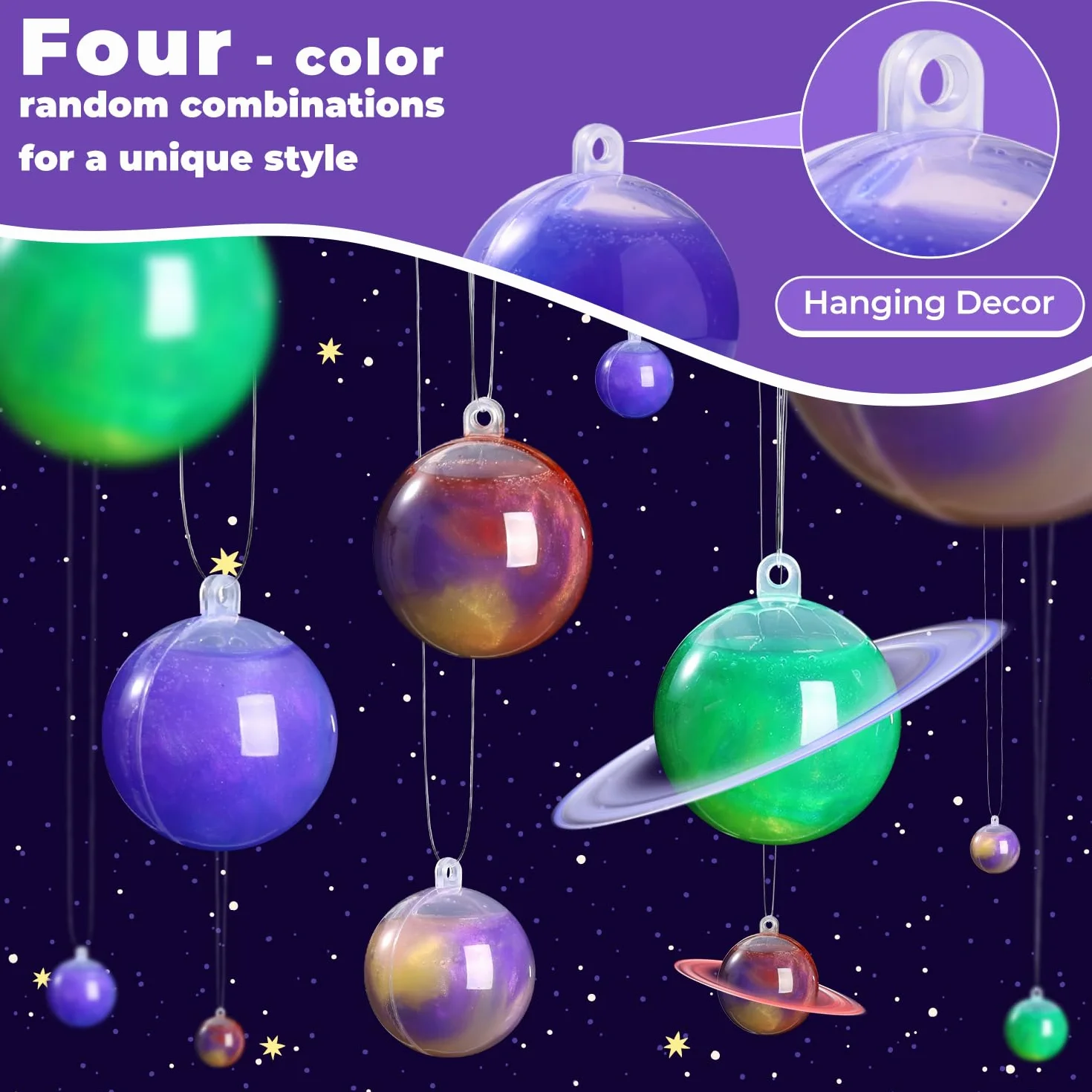 Theefun Slime Party Favors, 24 Pack Galaxy Slime Ball Party Favors – Elastico, non appiccicoso, antistress e sicuro per ragazze e ragazzi, perfetto per feste, ricompense in classe