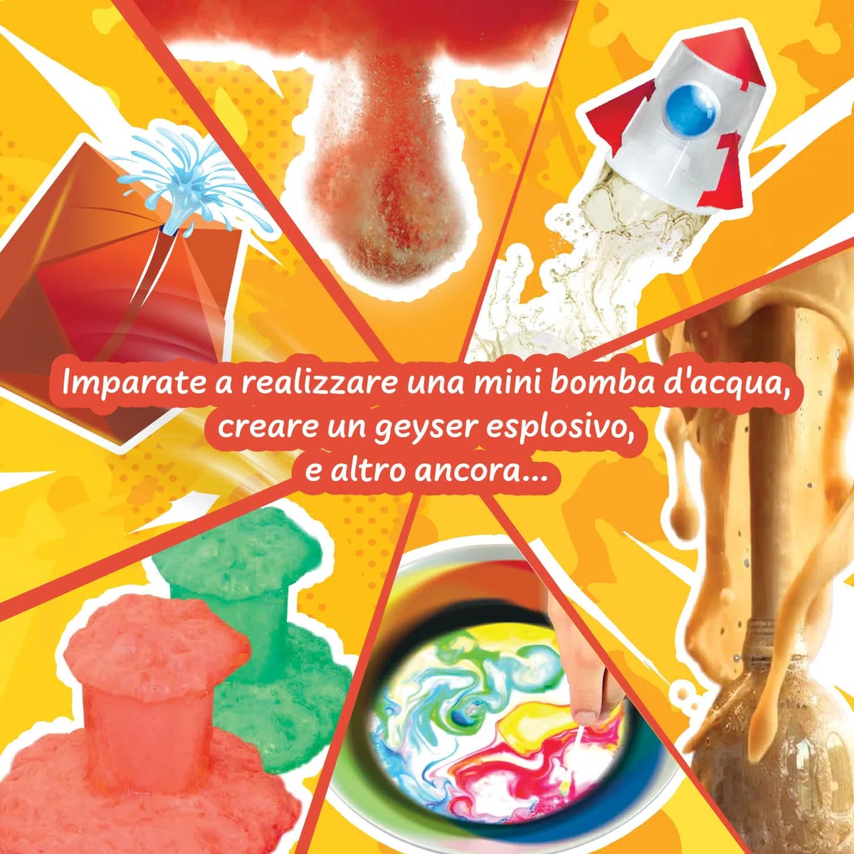 Science4you Esperimenti per Bambini 8+ Anni – Attività Kaboom per Bambini, Crea il tuo Razzo D'Acqua, Crea una nuova Bomba Frizzante, Giocattoli Educativi, Regali STEM per Ragazzi e Ragazze 8 9 10+