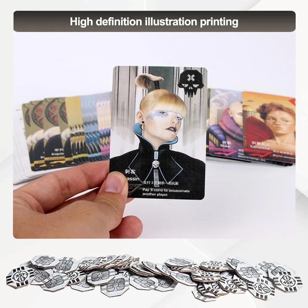 Coup Reform Card Game, Game from The World of The Resistance 2-6 Players 15 Min Card Games Family Games, Party Game for Kids and Adults