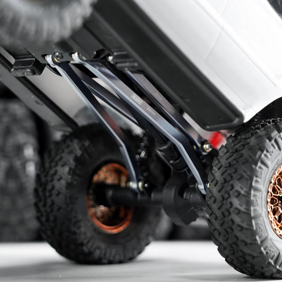 INJORA Set 4 Link in Alluminio ad Alta Luce per 1/24 Axial SCX24 GX470 RC Crawler