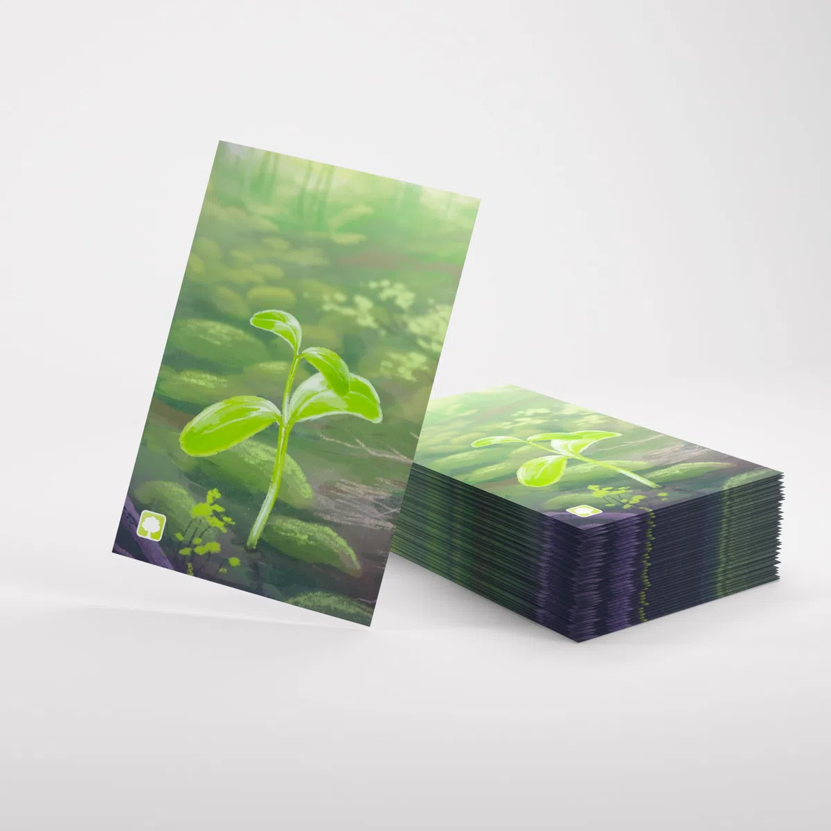 Asmodee – Forest Shuffle Premium Art Sleeves - Custodie ufficiali testurizzate per carte con design originale sul retro delle carte, 185 bustine
