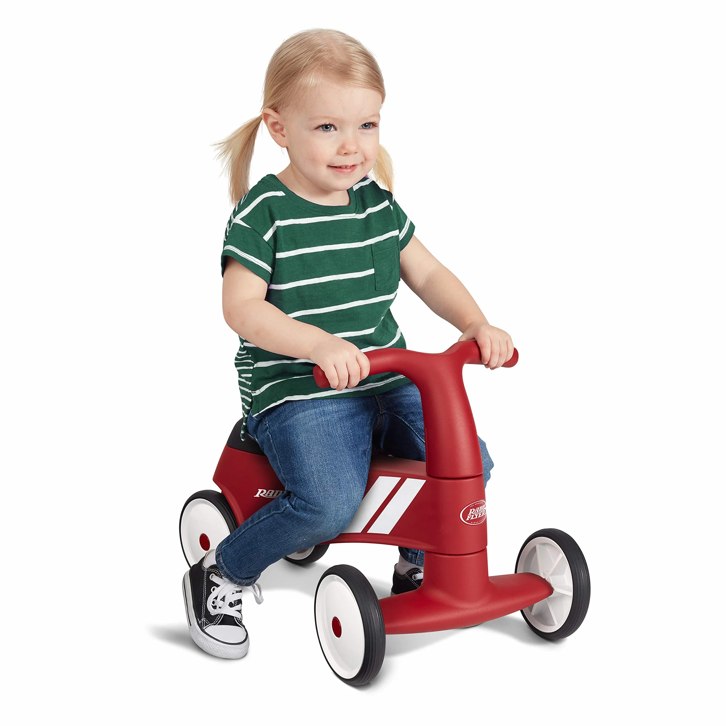 Radio Flyer Scoot About Sport, Macchina cavalcabile bambini， Giocattolo da cavalcare rosso per bambini da 1 a 3 anni