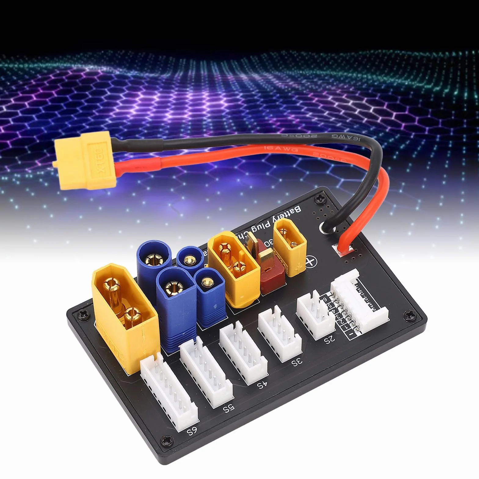 Scheda di Ricarica Parallela 6S XT90, XT30, EC3, EC5, T, XT60 per IMAX B6 UN A6, Leggera e Compatta, Efficiente e, Adatta a Vari Settori, Connettore Inductrix Ultra Micro