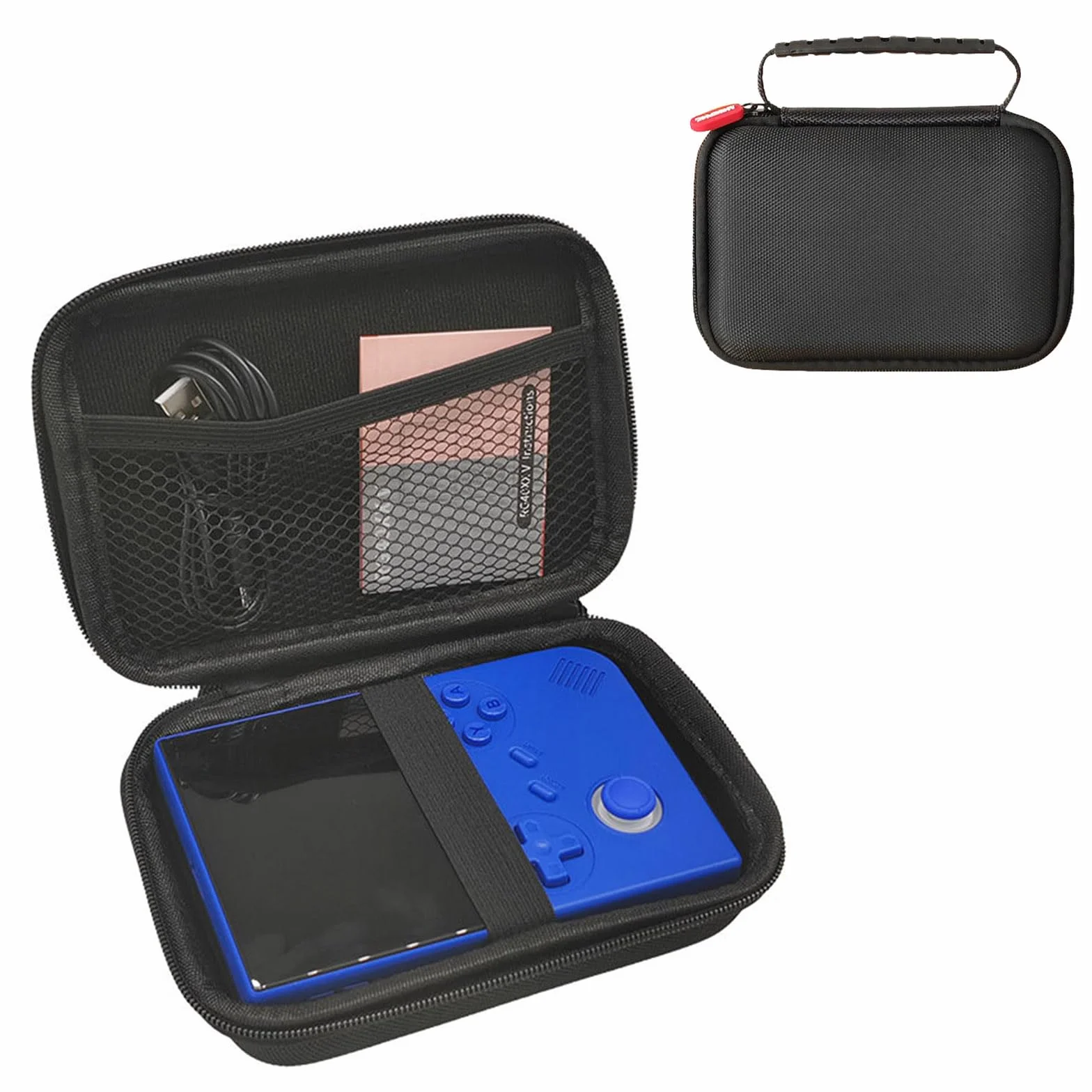 Custodia da trasporto per console di gioco portatile Anbernic RG40XXV, custodia in EVA compatibile con console di gioco RG40XXV e accessori, scatola organizer da viaggio resistente alle