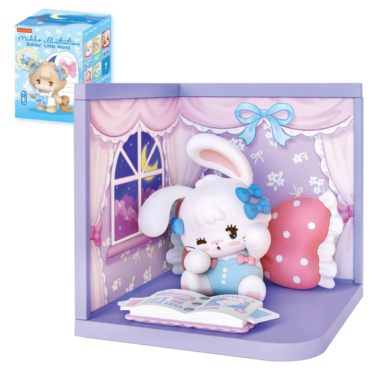 Rolife Blind Box - Serie Mikko Babies' Little World, Figure Blind Box in Stile Stanze Costruibili, Aesthetic Room Decor, Regalo di Compleanno Natale per Ragazze e Donne (Scatola Singola)