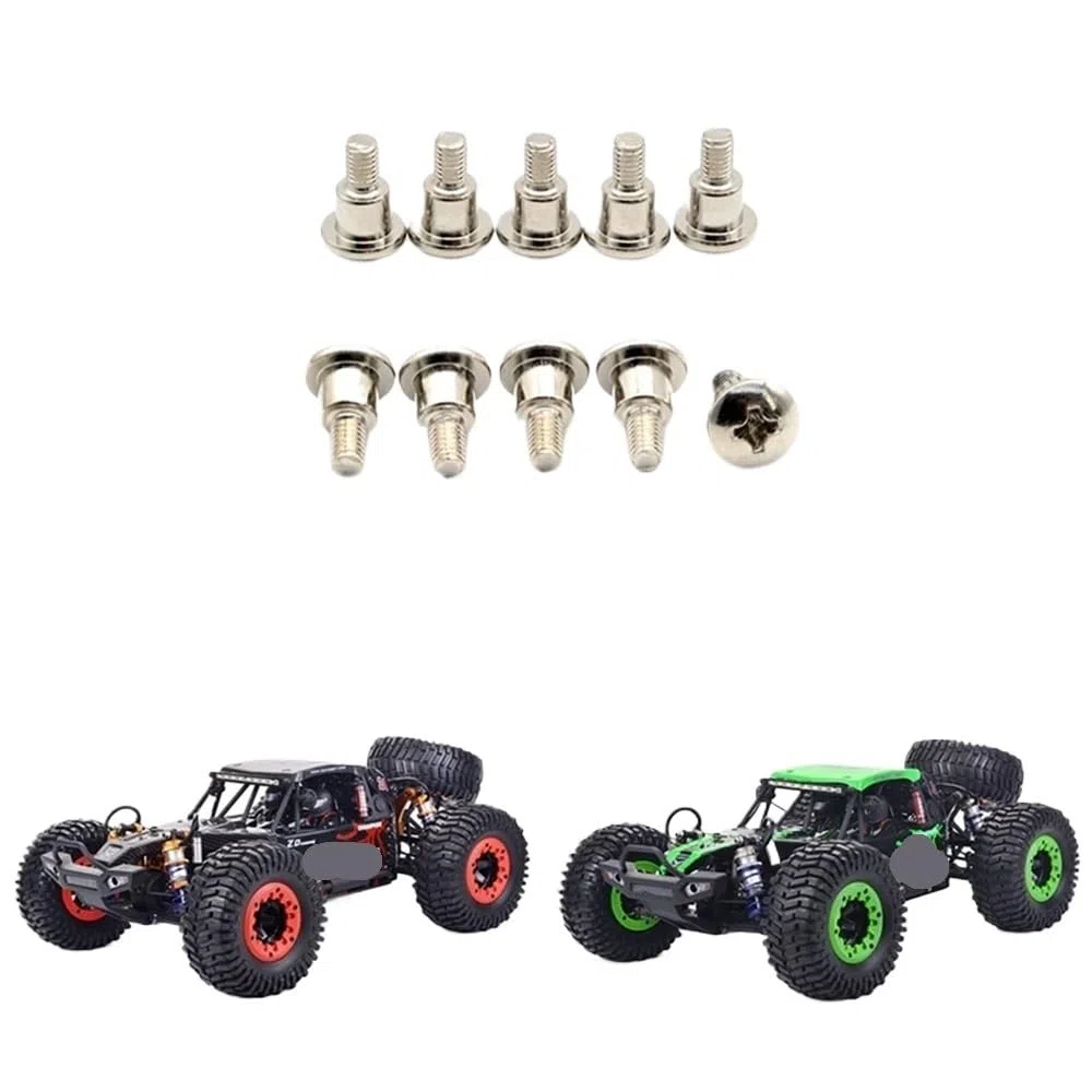10pcs M3X4 1 viti di sterzo in metallo per 1 accessori per auto RC a 10 scala compatibili con ZD DBX 10 DBX10 10421 S 9102 Modelli