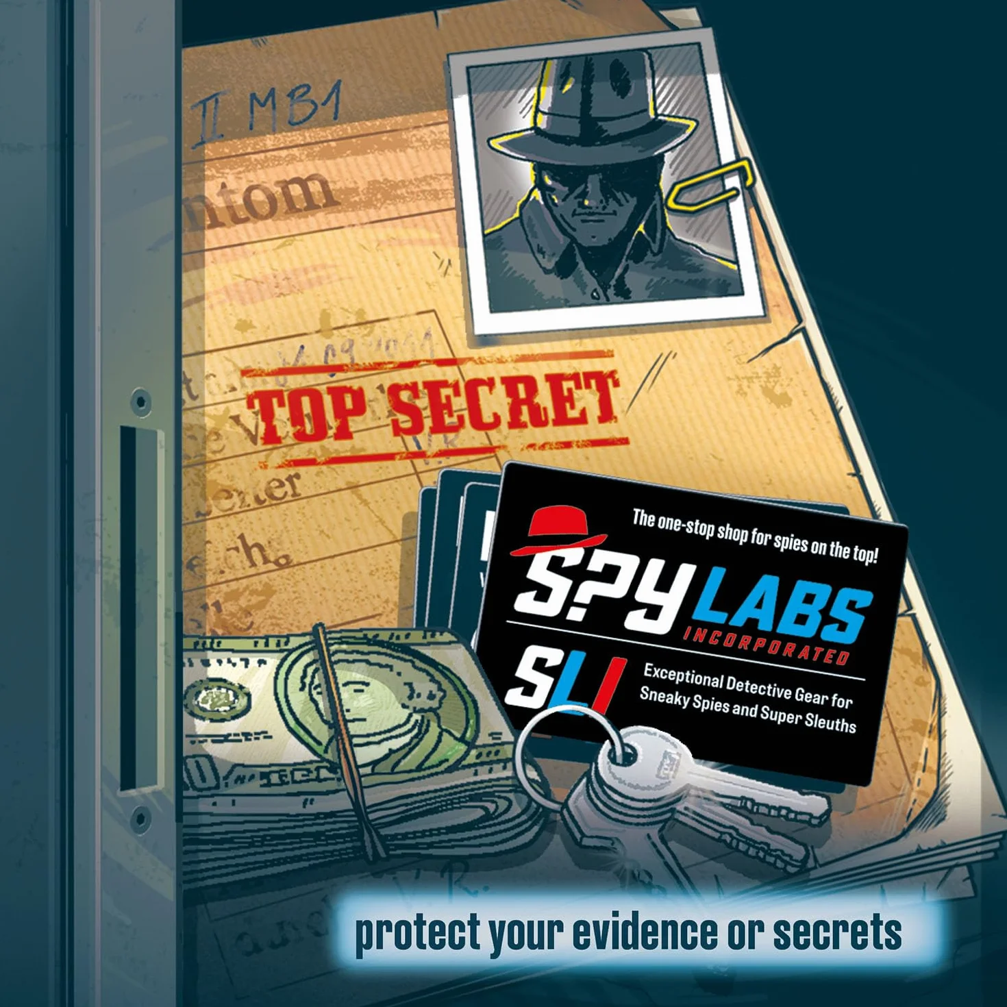 KOSMOS Spy Labs, Digital Safe, Proteggi i tuoi segreti con un codice a quattro cifre,