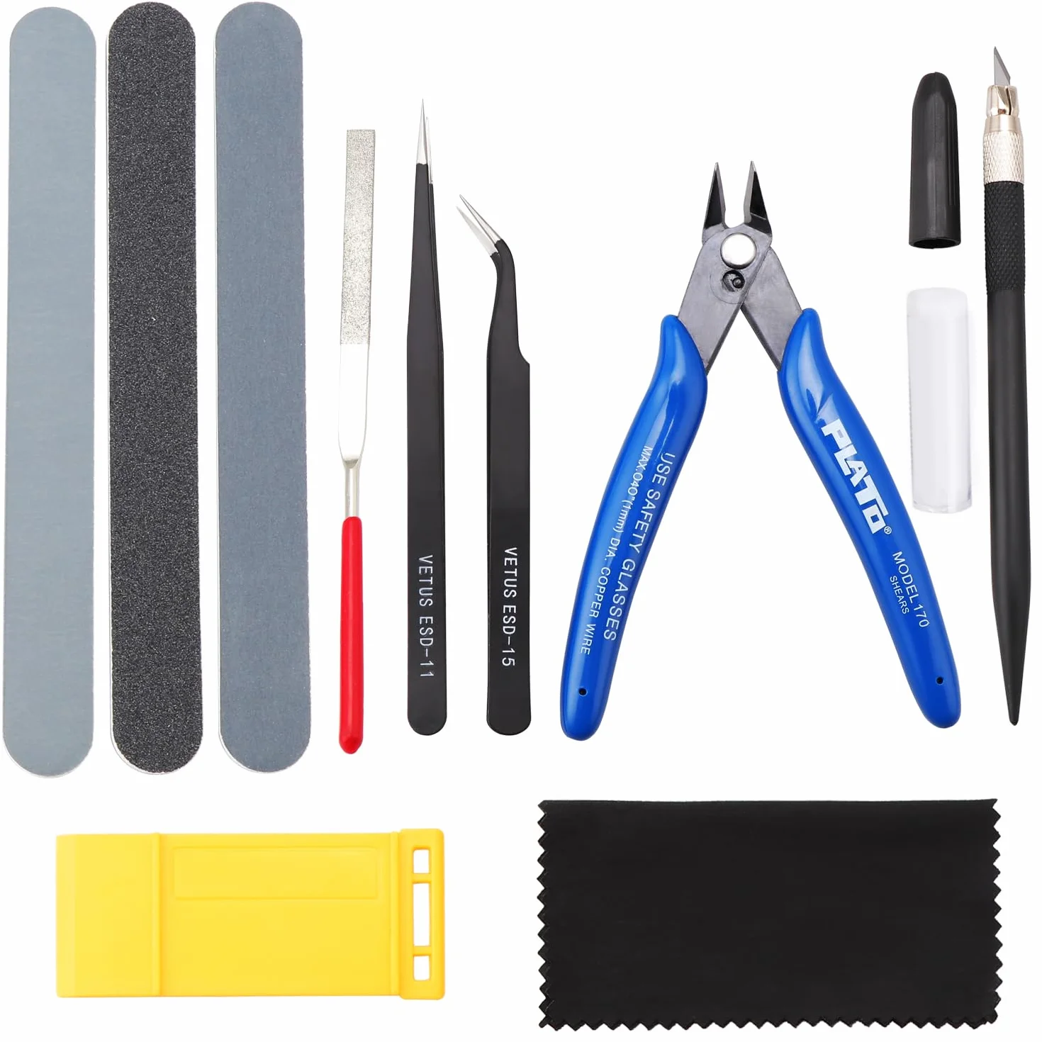 HSEAMALL 11PCS Modeler Basic Tools Gundam Model Modello BuildingTools Kit Set di costruzione per hobby