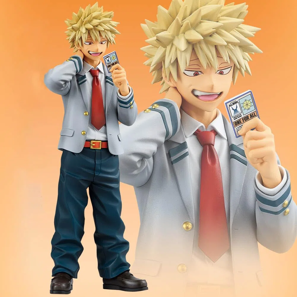 Bakugou Katsuki Figure - Action Figure Anime MHA - Statua in PVC da 19 cm e modello da collezione - Regali decorativi per scrivania