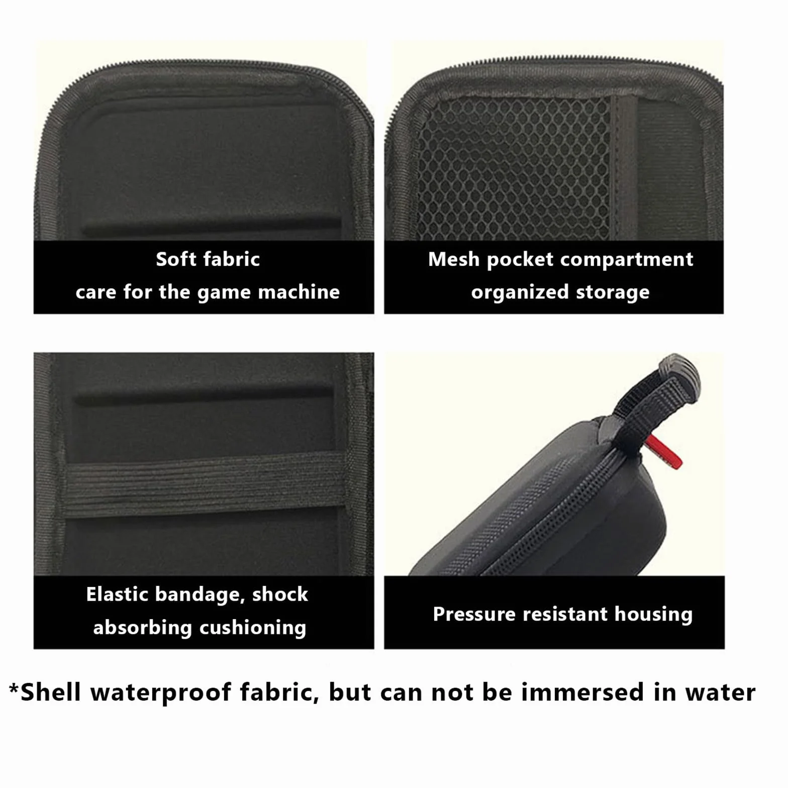 Custodia da trasporto per console di gioco portatile Anbernic RG40XXV, custodia in EVA compatibile con console di gioco RG40XXV e accessori, scatola organizer da viaggio resistente alle