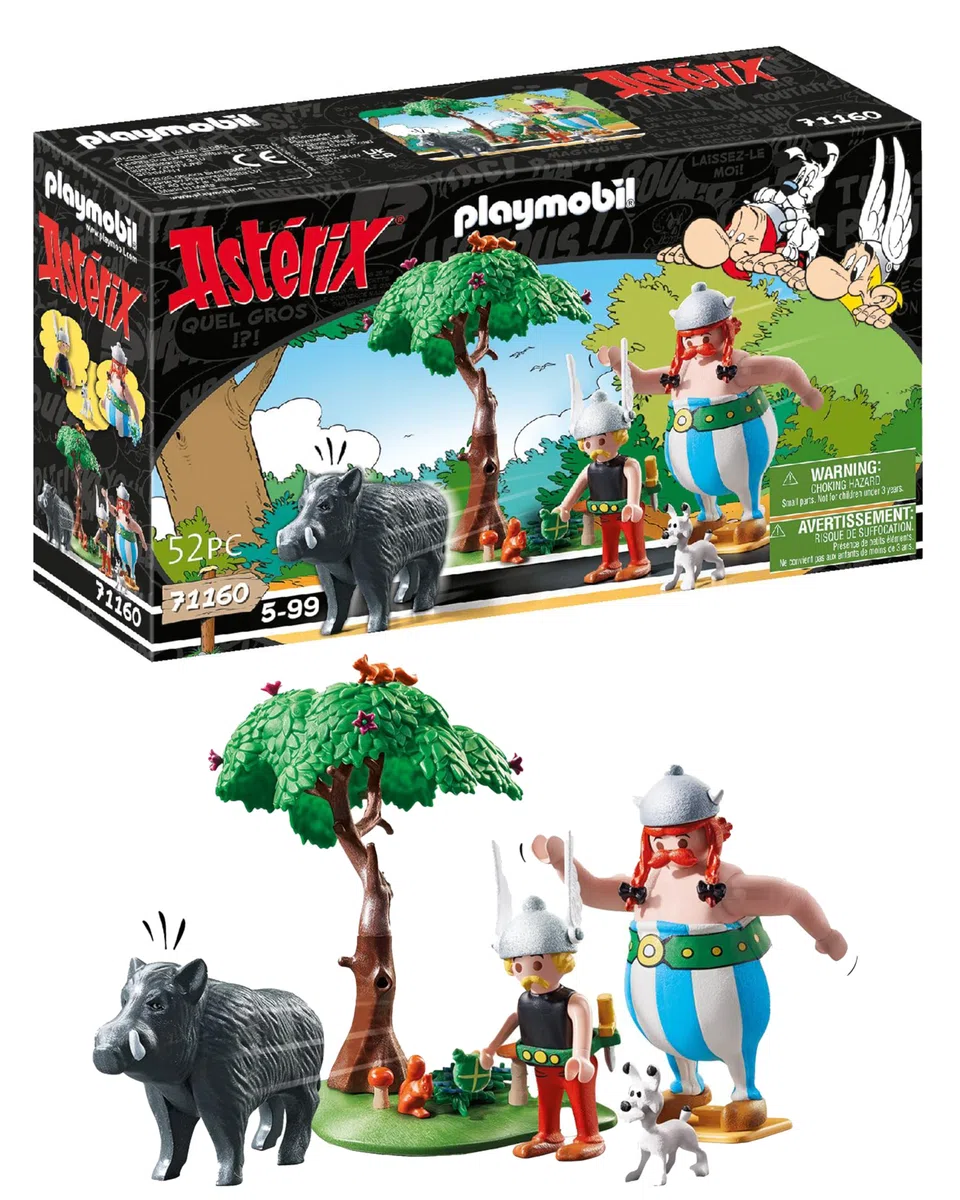 PLAYMOBIL Asterix 71160 Caccia al Cinghiale, Giocattoli per Bambini dai 5 Anni