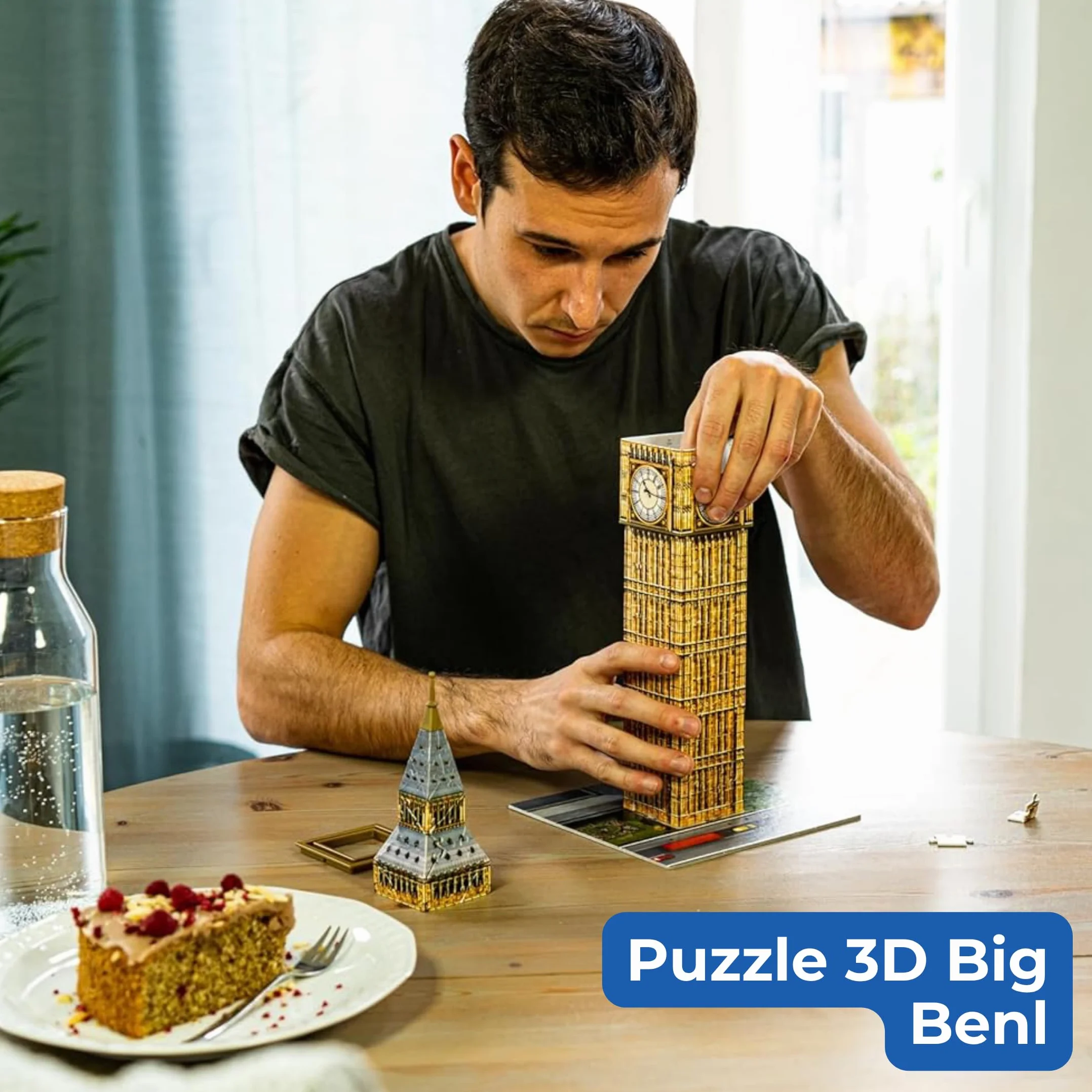 Ravensburger - Puzzle 3d Big Ben | Puzzle 3d Per Adulti E Bambini A Partire Dagli 8 Anni | Modellismo Da Costruire Adulti Di 224 Pezzi | Regalo Bambino 8 Anni E Più