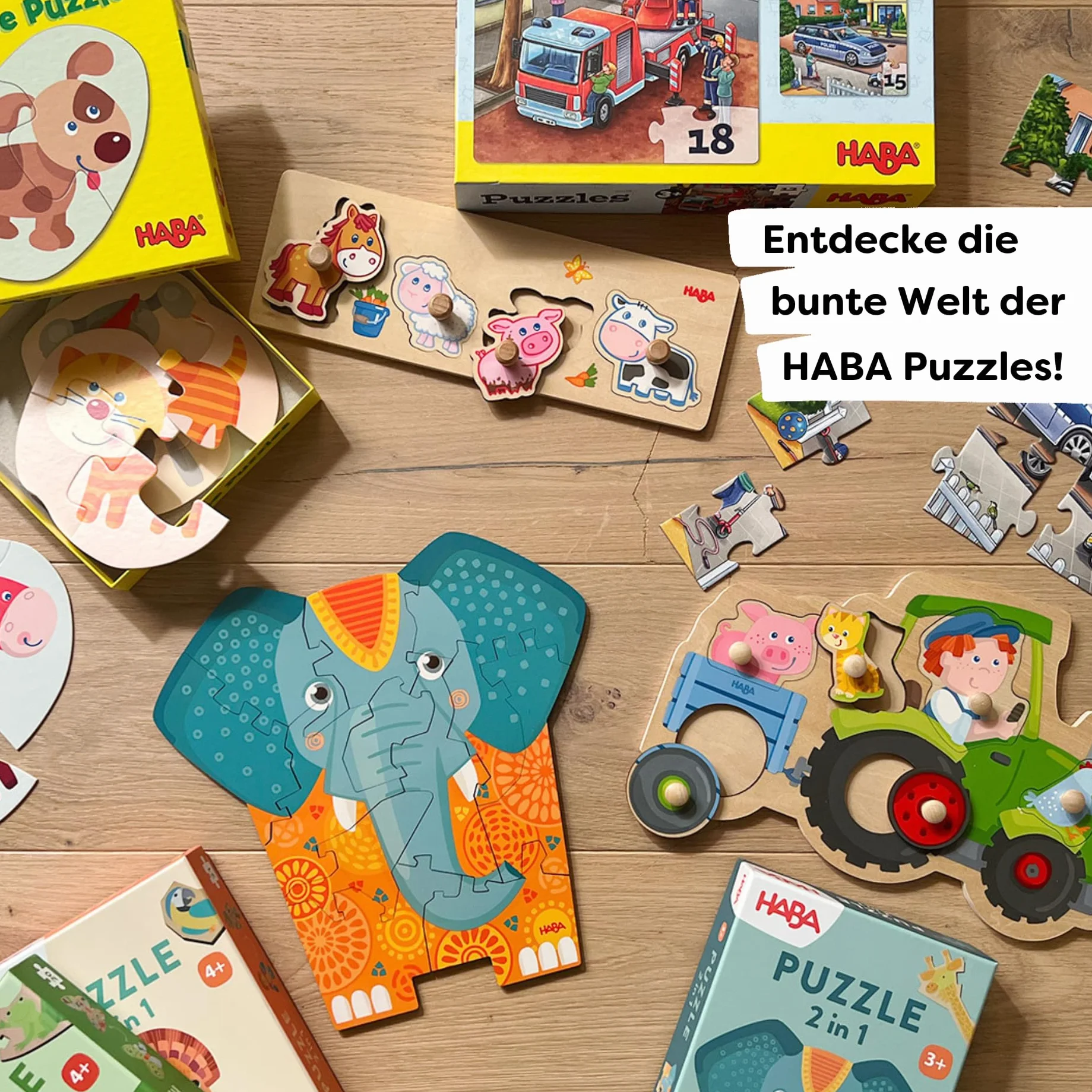 Puzzles Polizei, Feuerwehr & Co. 3 Motive