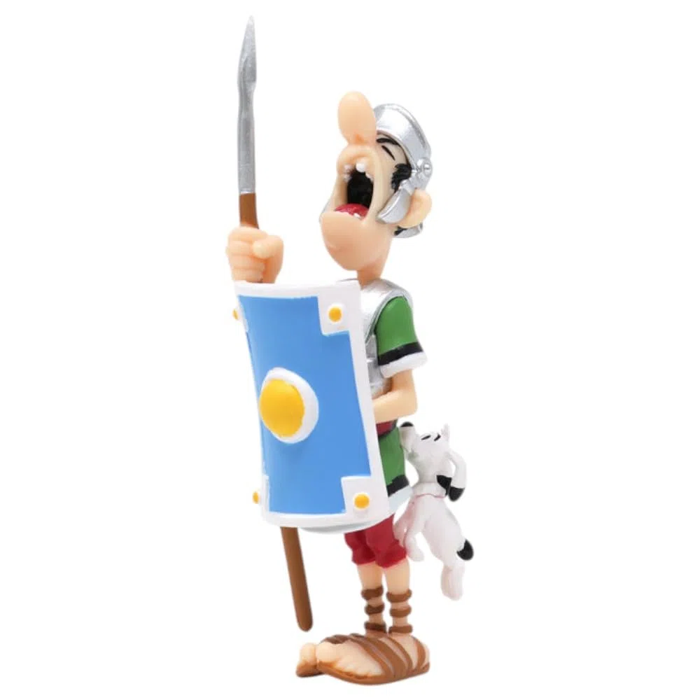 Plastoy Astérix Figura Romain morso da Idéfix - PVC - 7 cm