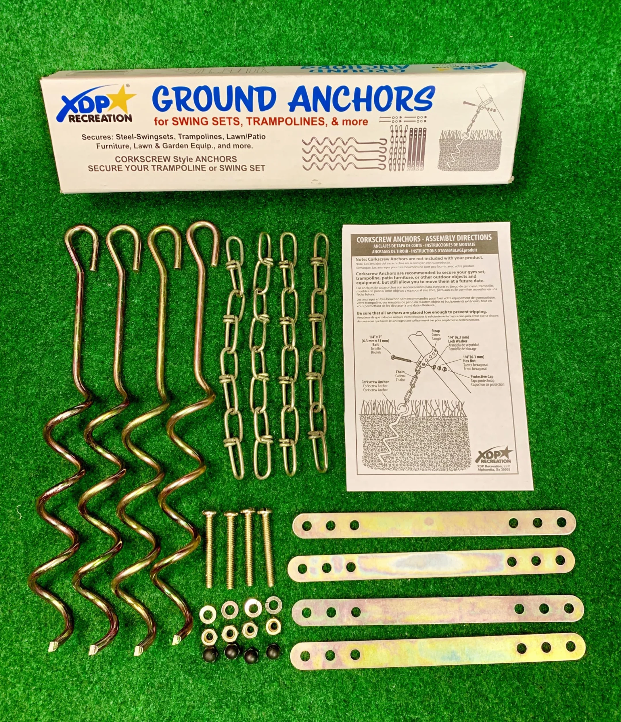 XDP Recreation Ground Anchor Kit by Ancoraggio a Terra Gioventù Unisex, Bronzo